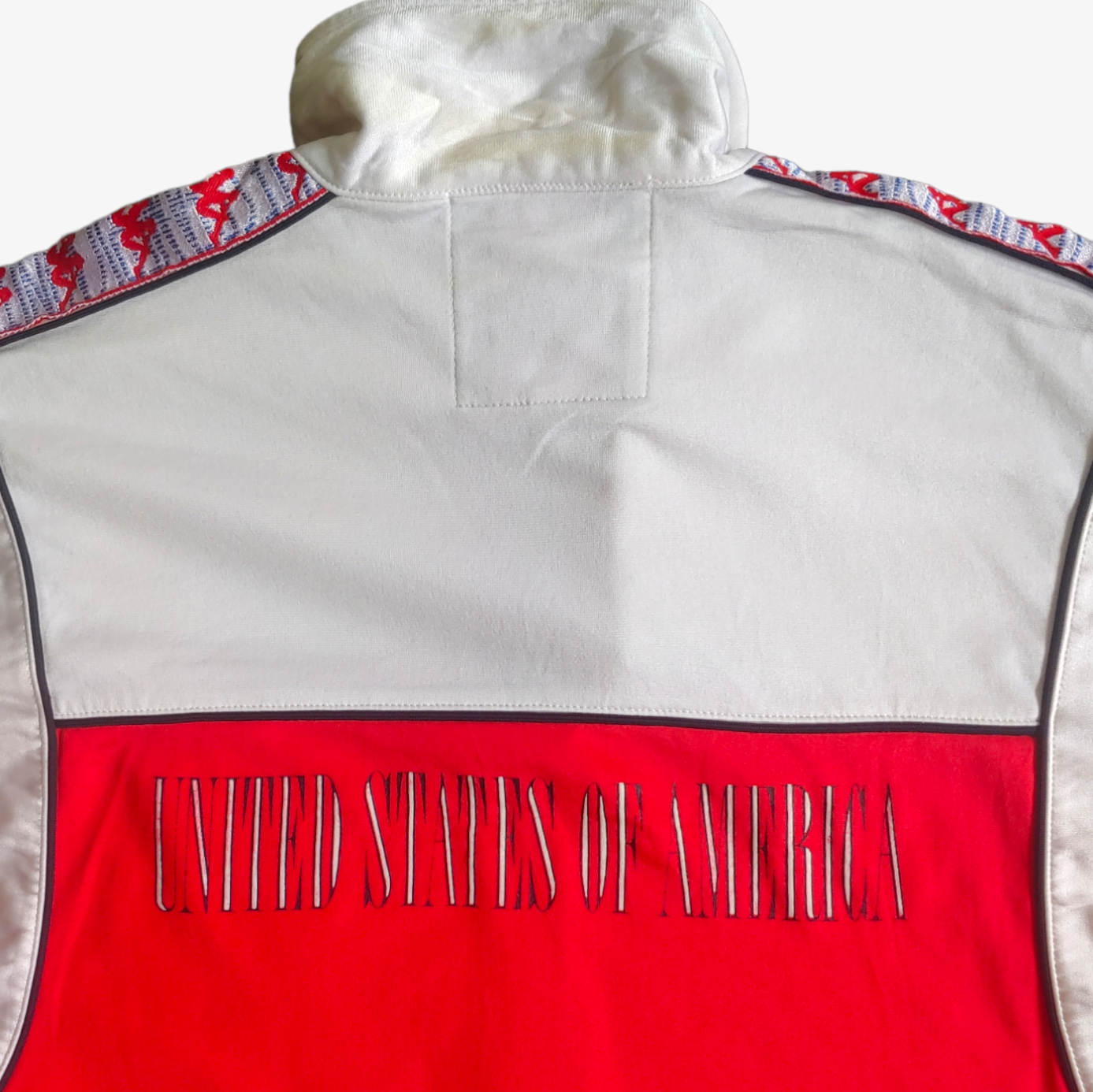 Vintage 80s Kappa 1988 USA Olympic Team Track Jacket Back Logo - Casspios Dream