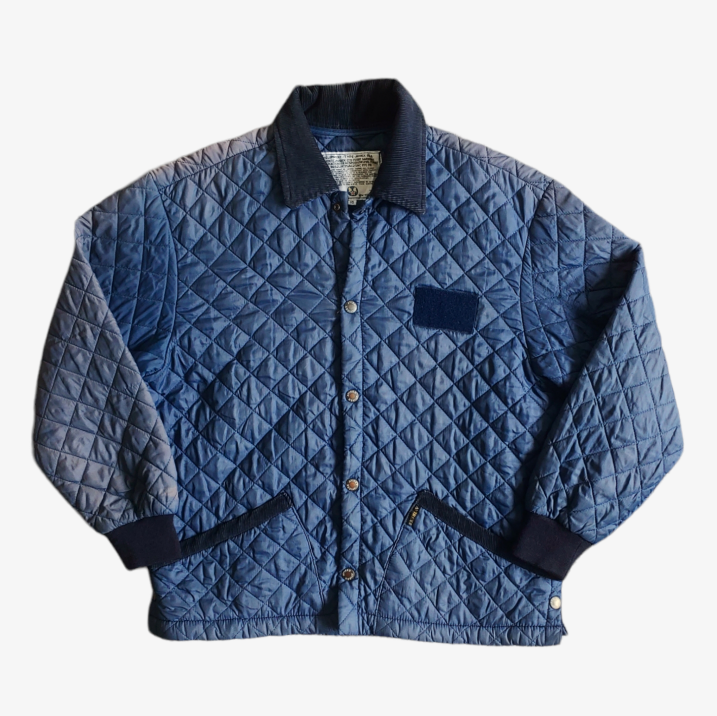 Vintage 90s AVIREX Quilted Padded Navy Pilot Jacket - Casspios Dream