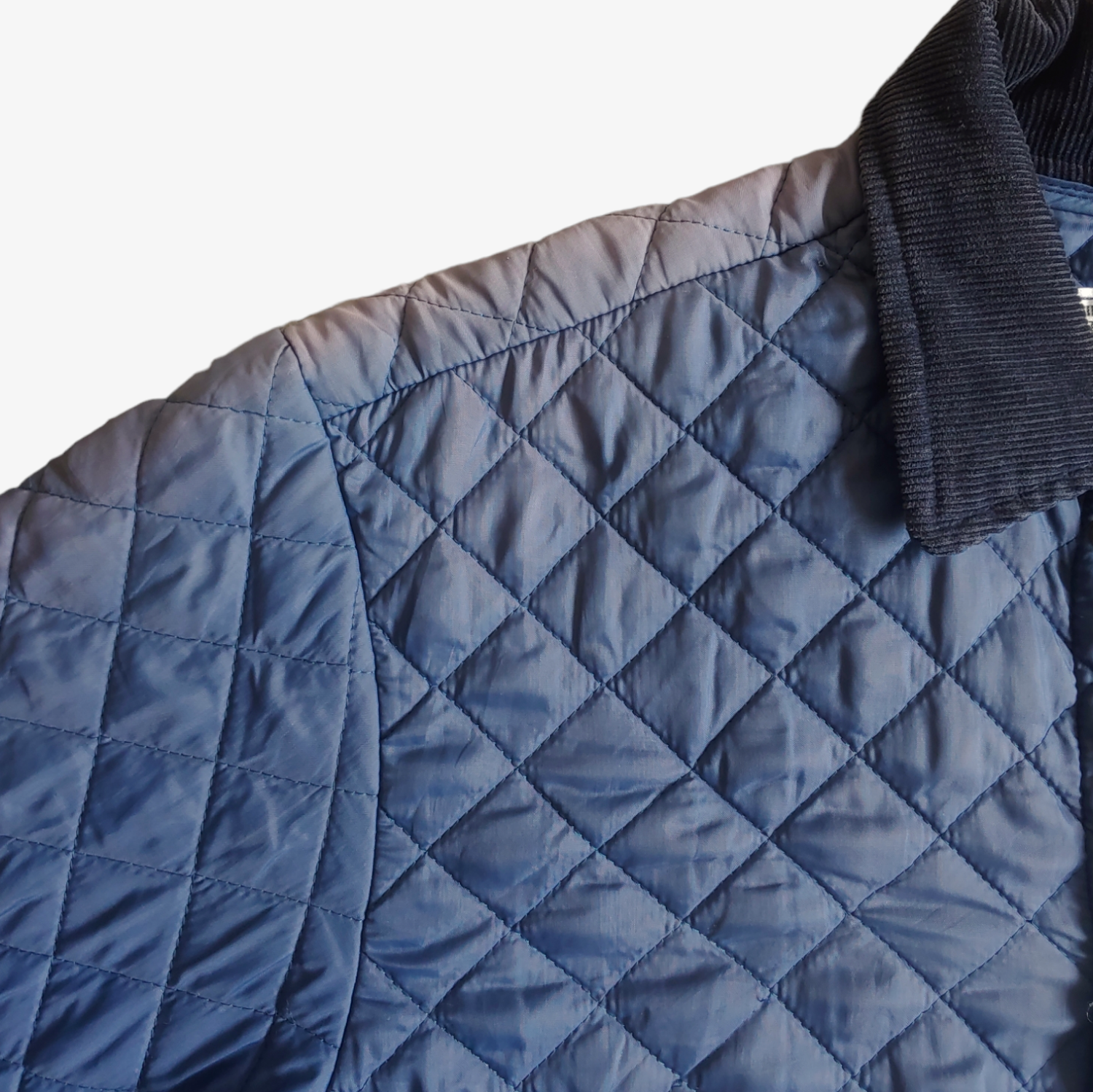 Vintage 90s AVIREX Quilted Padded Navy Pilot Jacket Faded - Casspios Dream