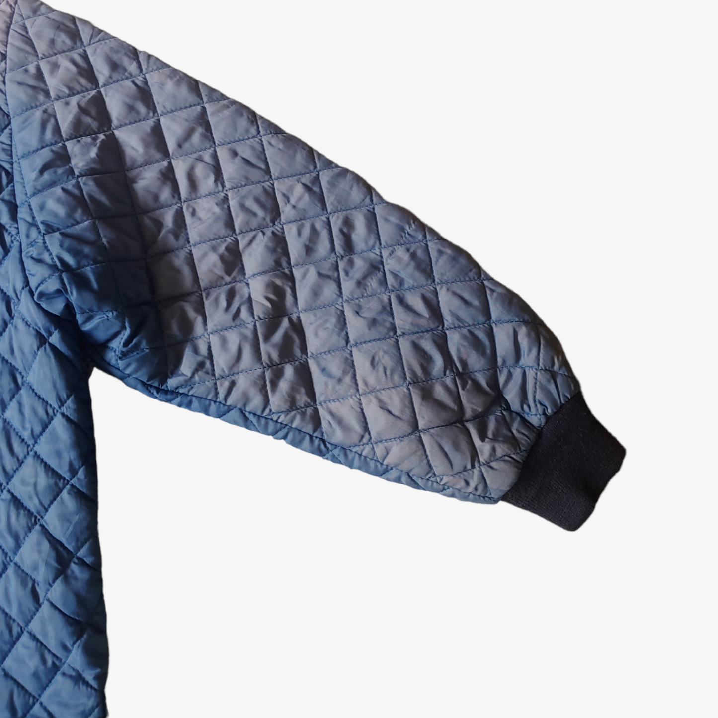 Vintage 90s AVIREX Quilted Padded Navy Pilot Jacket Sleeve - Casspios Dream