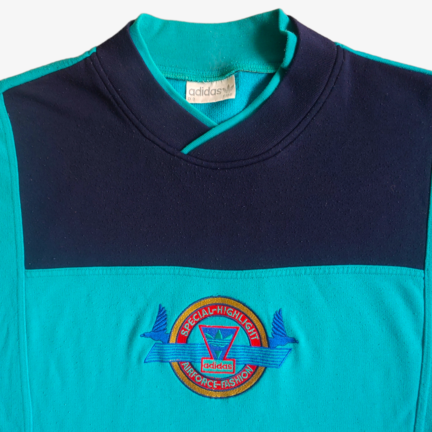Vintage 90s Adidas 1994 Air Force Crewneck Sweatshirt Logo - Casspios Dream