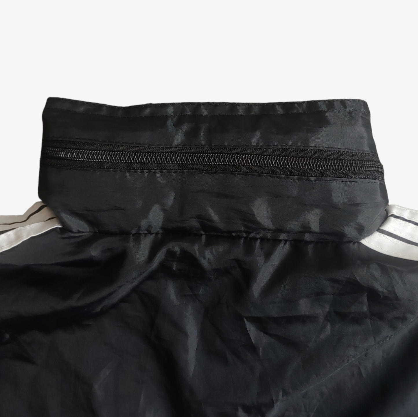 Vintage 90s Adidas Equipment Black Track Jacket Hood - Casspios Dream