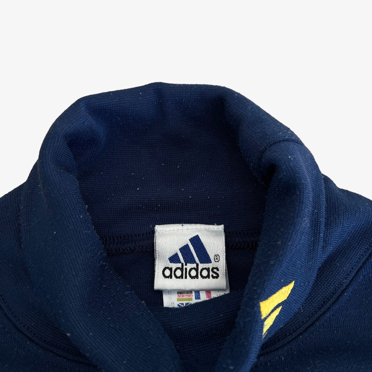 Vintage 90s Adidas Navy Rollneck Turtleneck Label - Casspios Dream