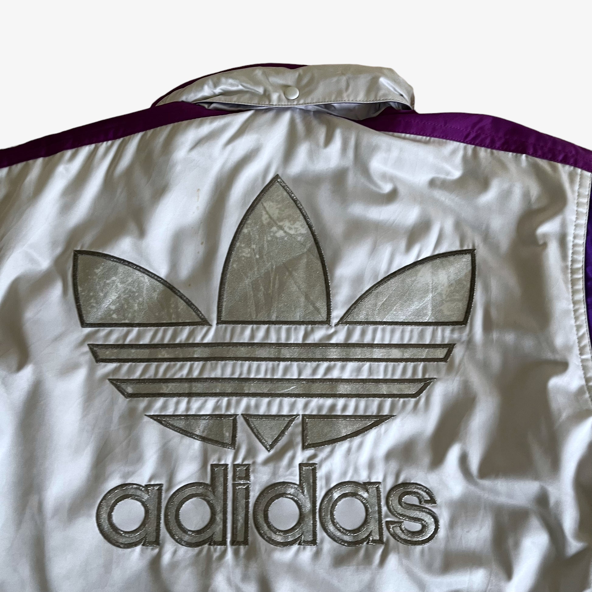Vintage 90s Adidas Snow Gear Spell Out Jacket Back Logo - Casspios Dream