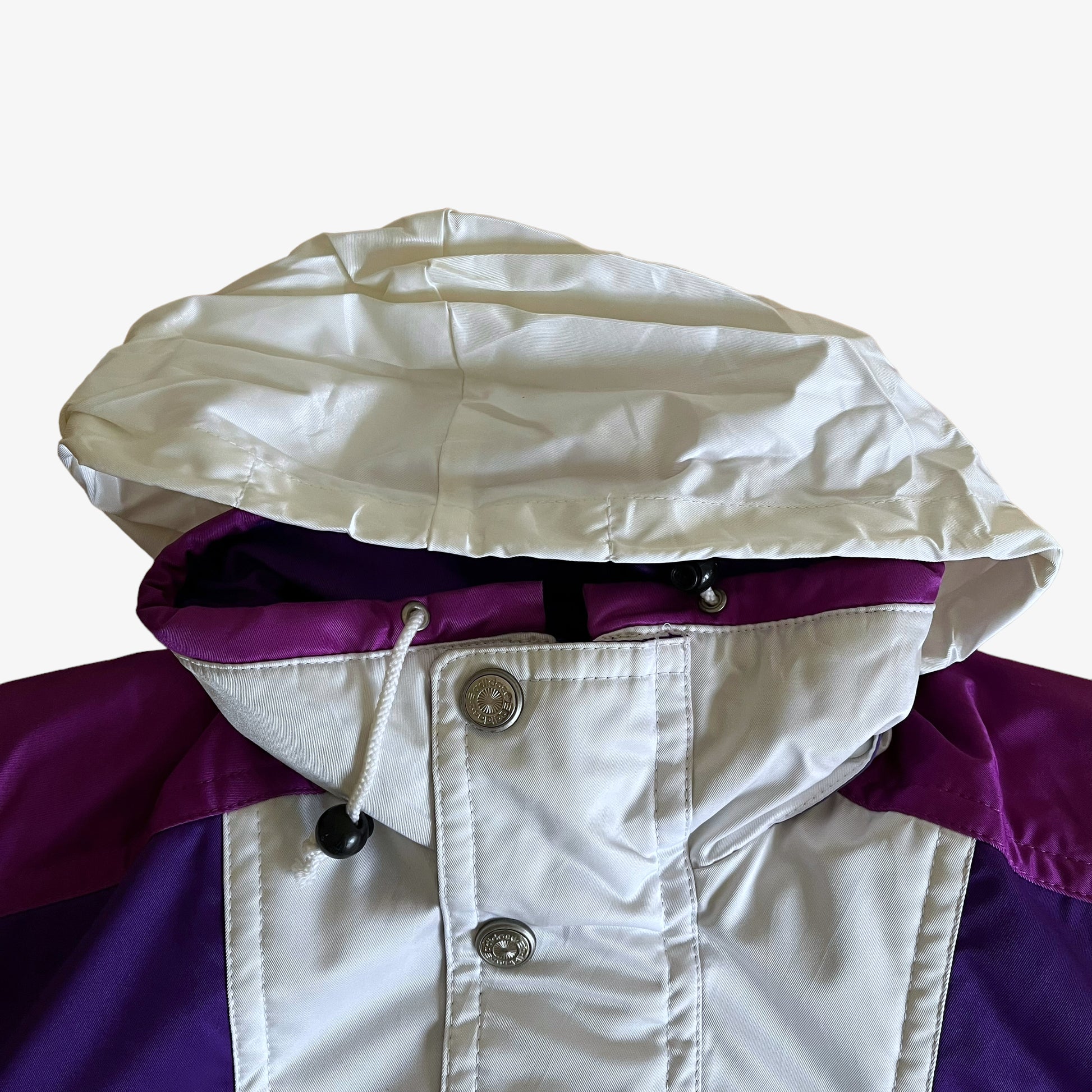 Vintage 90s Adidas Snow Gear Spell Out Jacket Hood - Casspios Dream