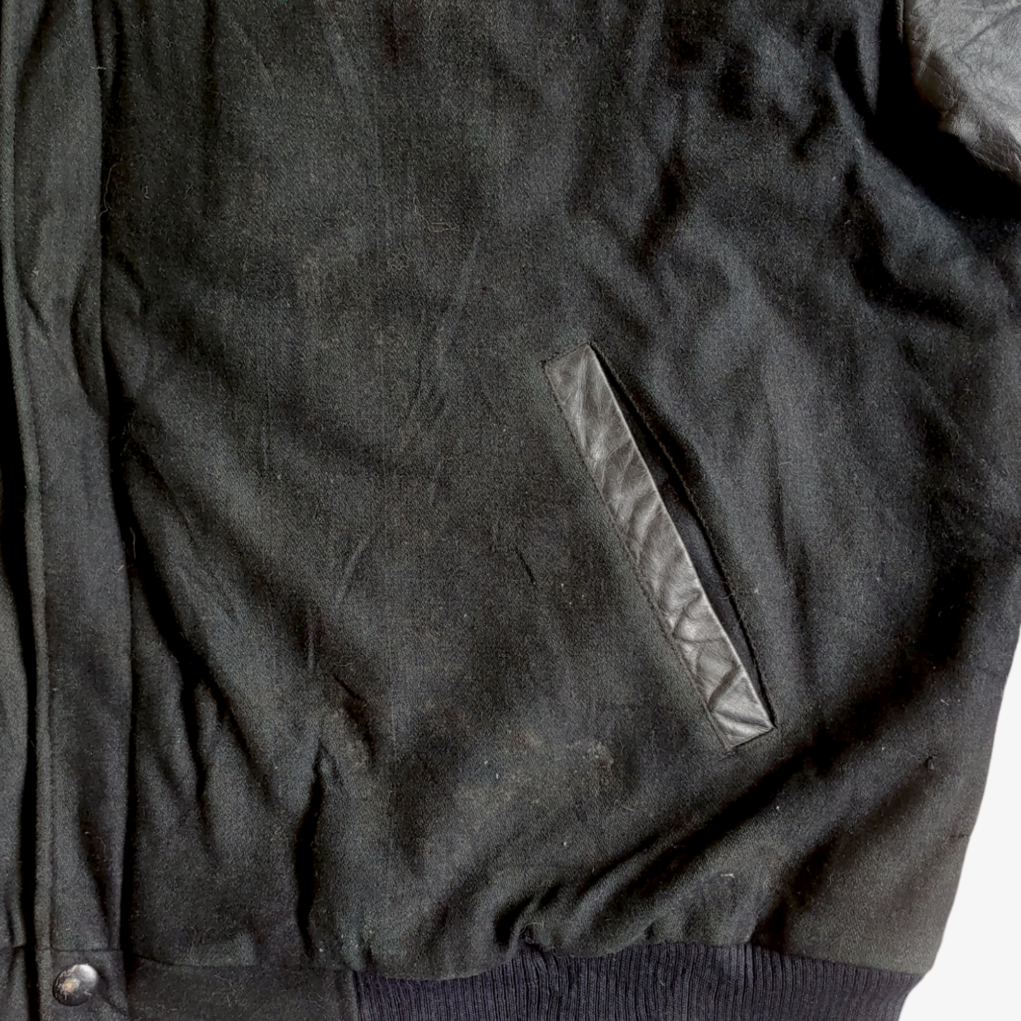 Vintage 90s Alliance Pipeline 1999 Leather Varsity Jacket Marks - Casspios Dream
