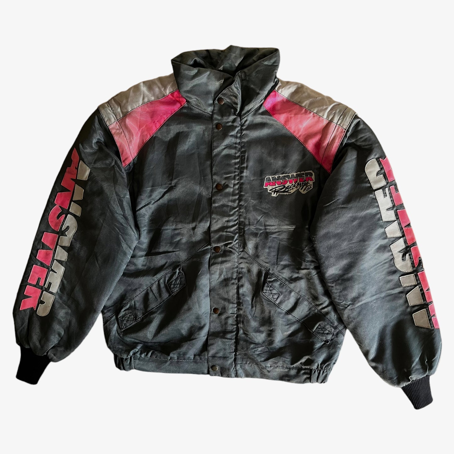 Vintage 90s Answer Racing Spell Out Jacket - Casspios Dream