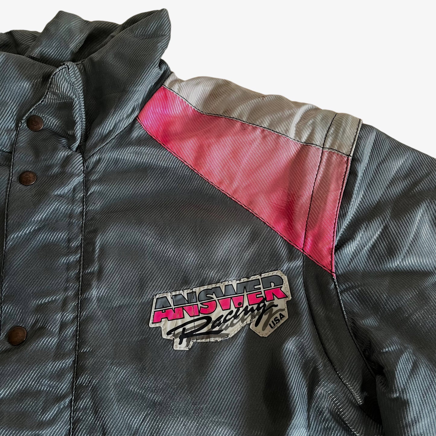 Vintage 90s Answer Racing Spell Out Jacket Logo - Casspios Dream