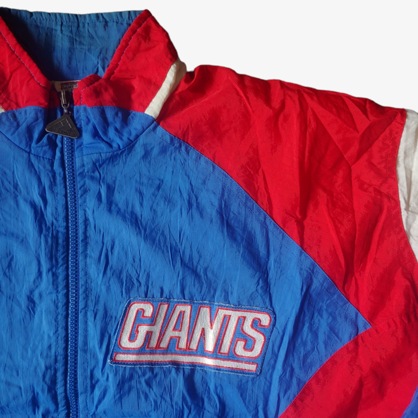 Vintage 90s Apex One NFL New York Giants Jacket With Back Spell Out Crest - Casspios Dream