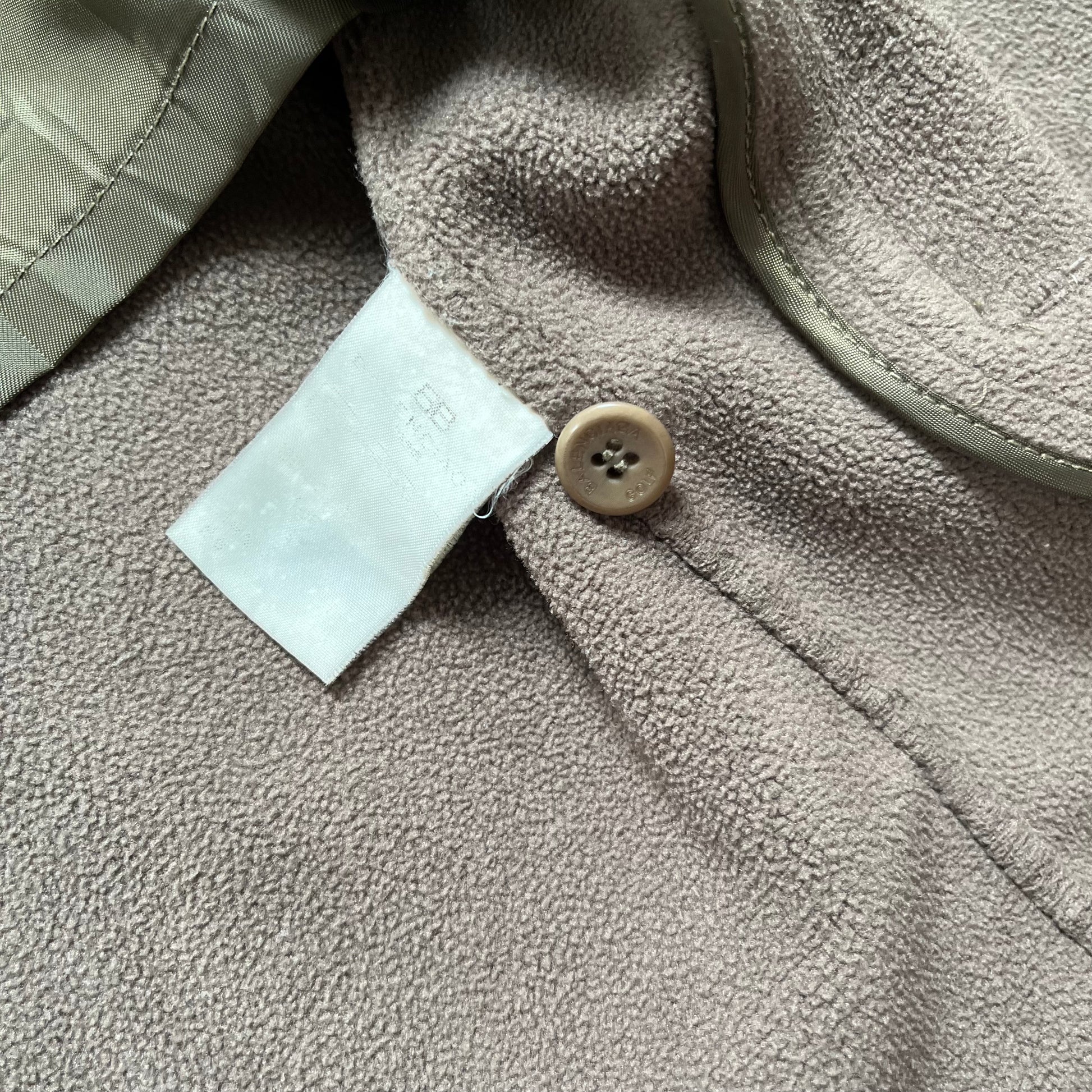 Vintage 90s Balenciaga Golf Leather Suede Jacket Inside Label - Casspios Dream