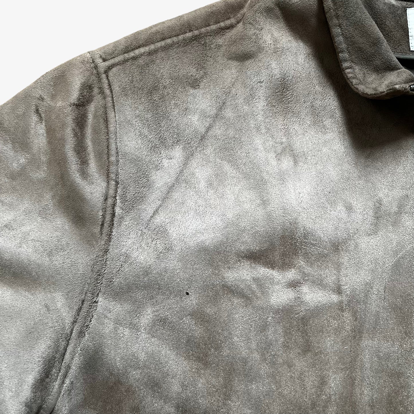 Vintage 90s Balenciaga Golf Leather Suede Jacket Mark - Casspios Dream