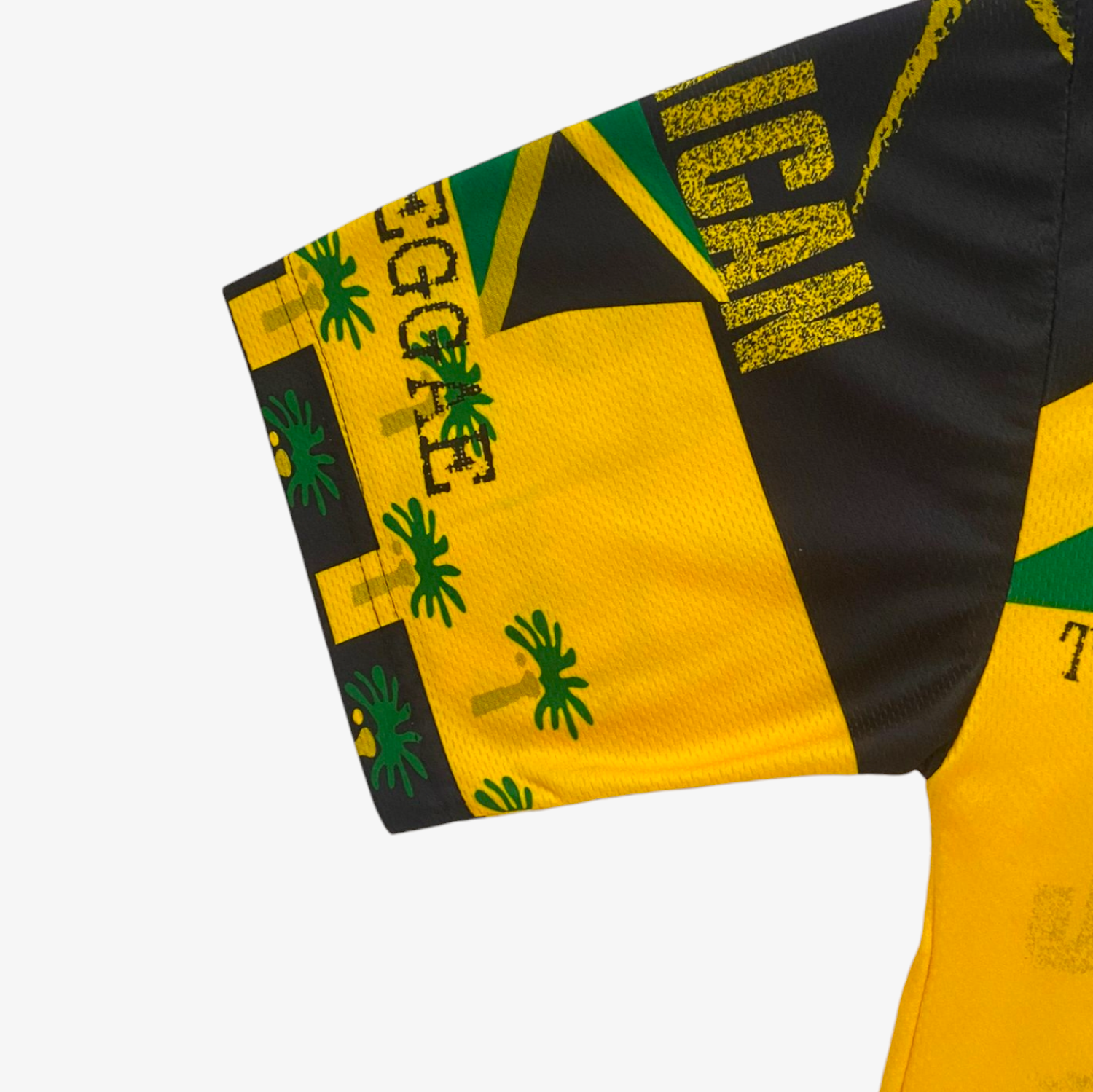 Vintage 90s Bob Marley Jamaica Reggae Double Sided Print Jersey Sleeve - Casspios Dream