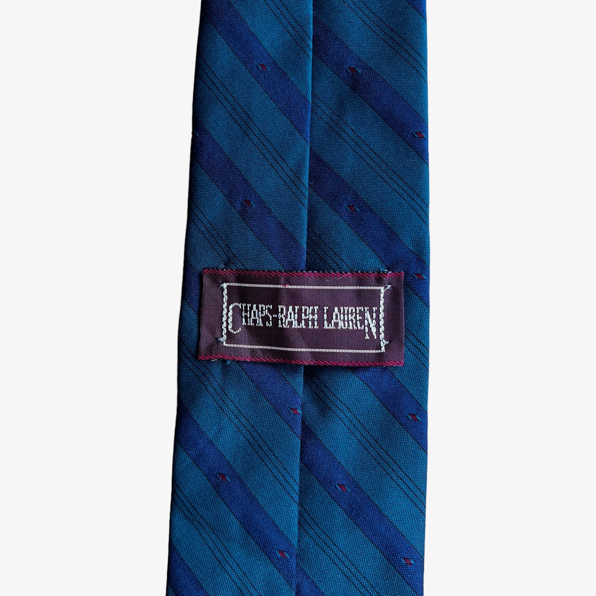 Vintage 90s Chaps x Polo Ralph Lauren Striped Silk Tie Label - Casspios Dream