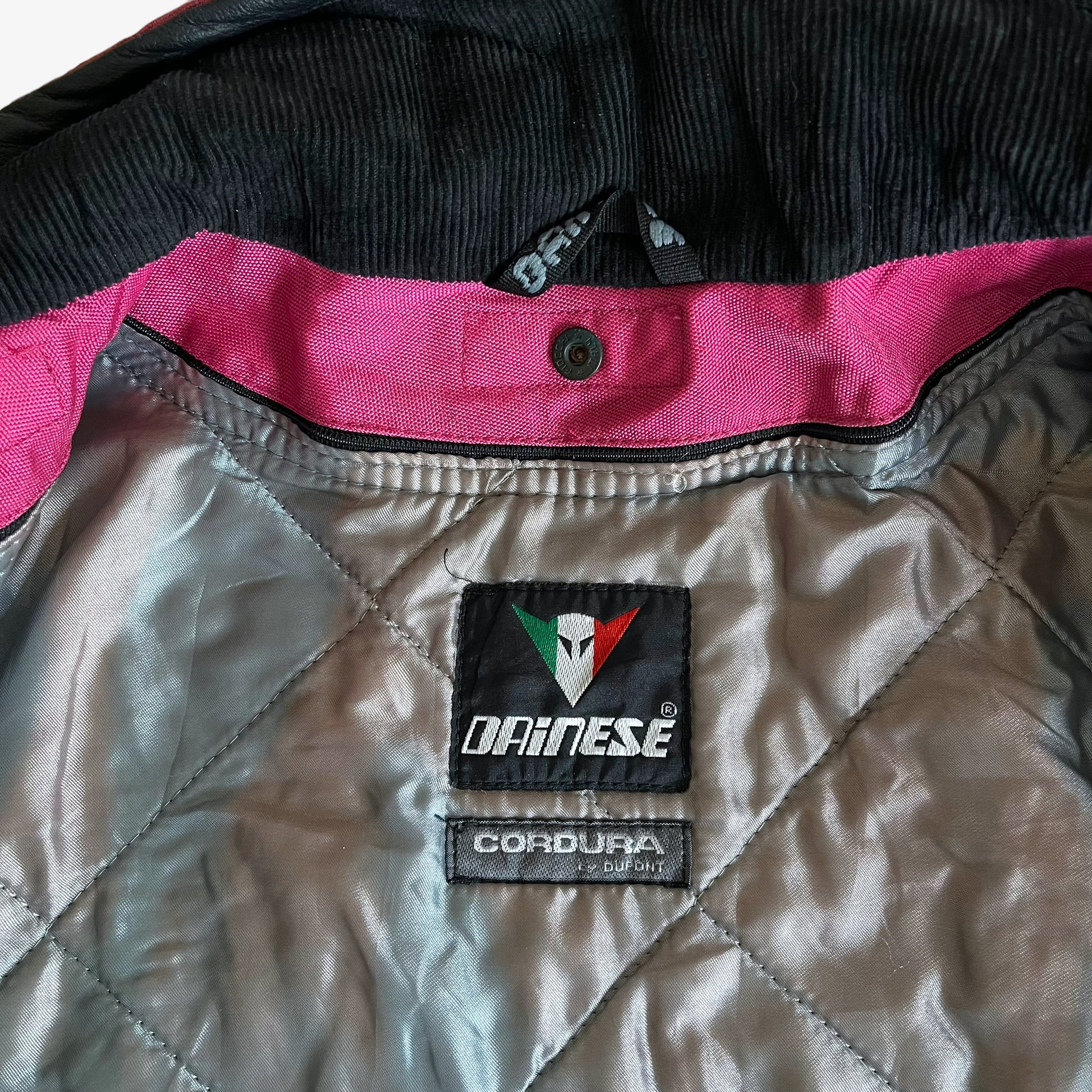Vintage 90s Dainese Gore-Tex Padded Armour Biker Jacket Label - Casspios Dream