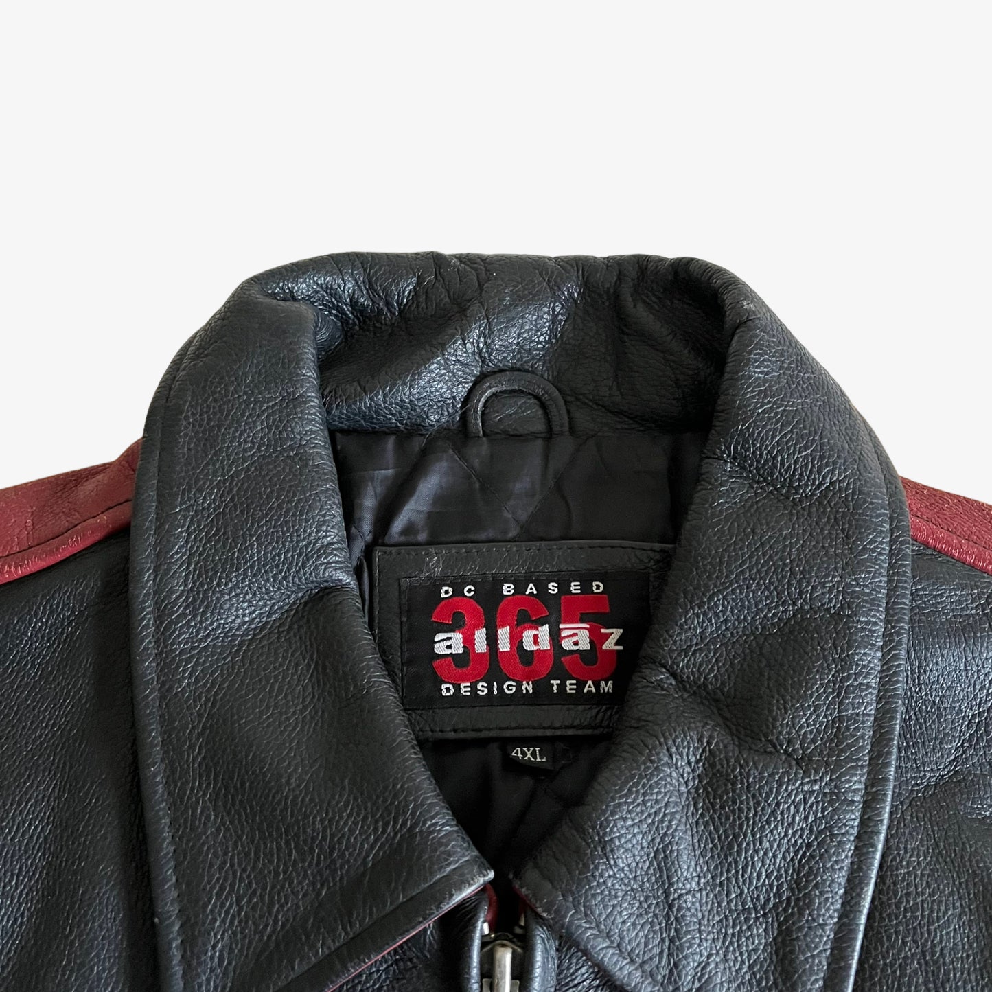 Vintage 90s Graffiti Chief Leather Varsity Jacket Label - Casspios Dream