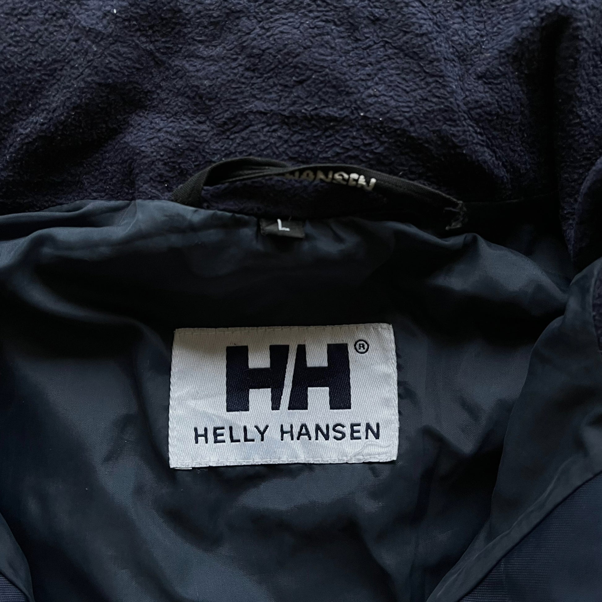 Vintage 90s Helly Hansen Yellow Sailing Jacket With Fold Away Hood Label - Casspios Dream