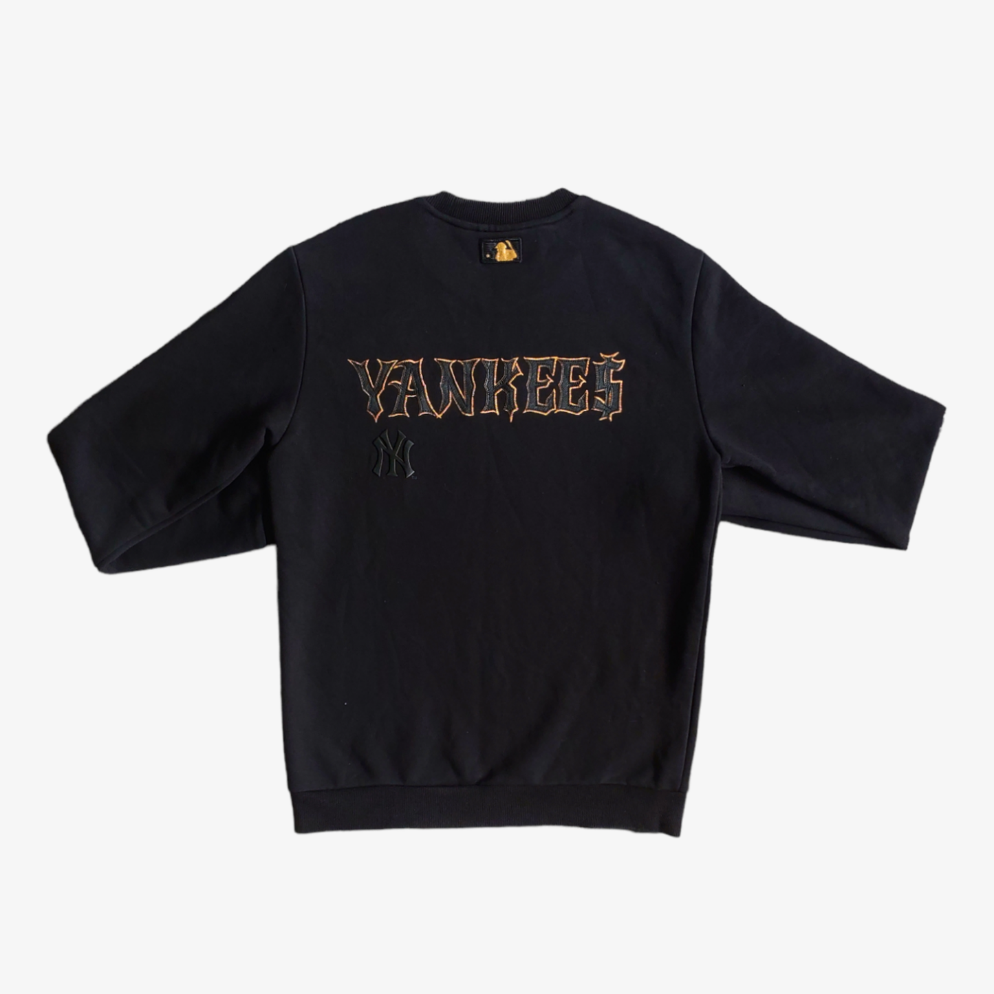 Vintage 90s MLB New York Yankees Black Sweatshirt Back - Casspios Dream