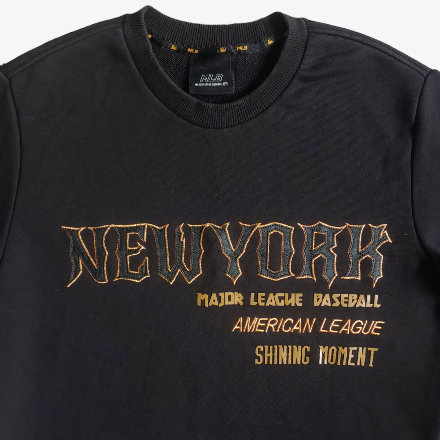 Vintage 90s MLB New York Yankees Black Sweatshirt Logo - Casspios Dream