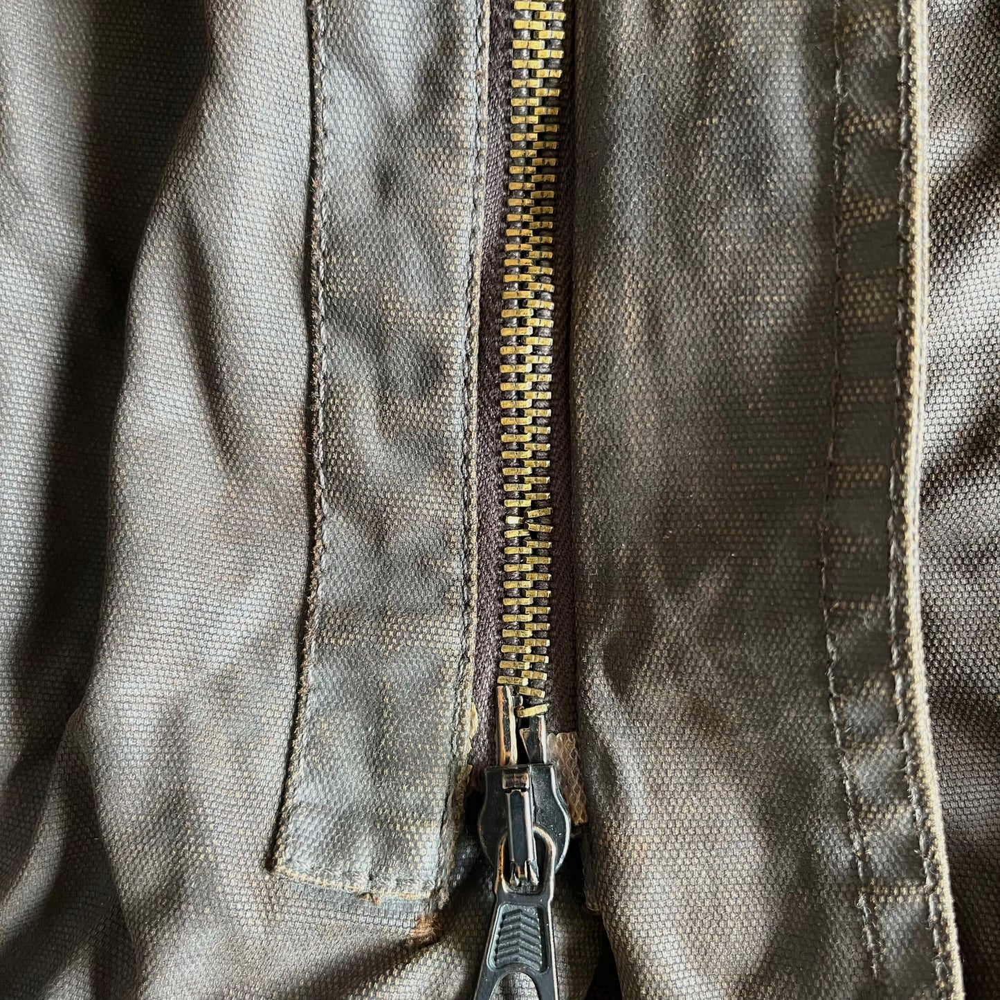 Vintage 90s Marlboro Classics Brown Trench Coat With Leather Trim Zip - Casspios Dream