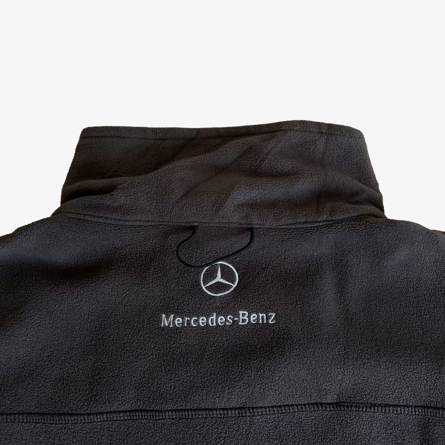Vintage 90s Mercedes Benz Fleece Jacket Collar - Casspios Dream
