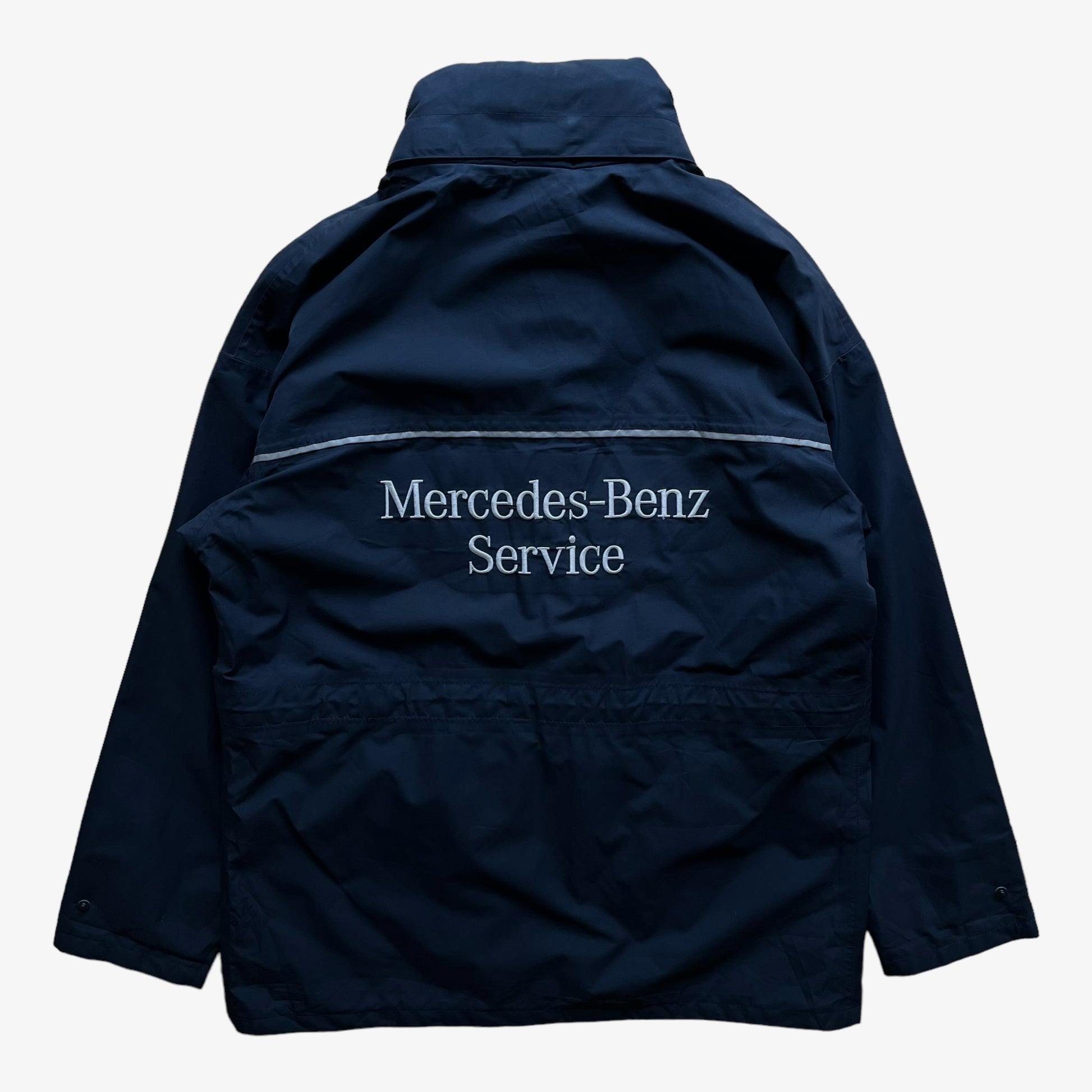 Vintage 90s Mercedes Benz Service Jacket With Back Spell Out Back - Casspios Dream