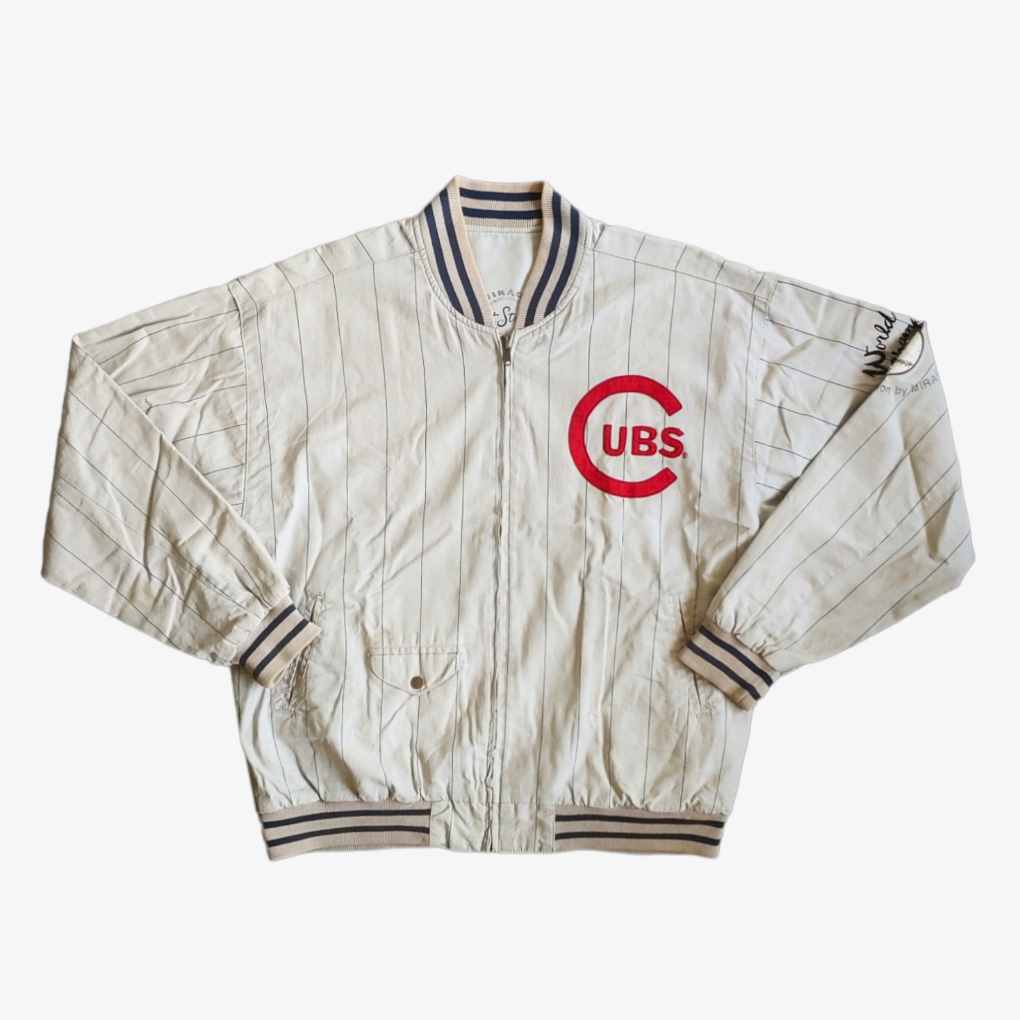 Vintage 90s Mirage First String MLB Chicago Cubs Reversible Baseball Jacket - Casspios Dream