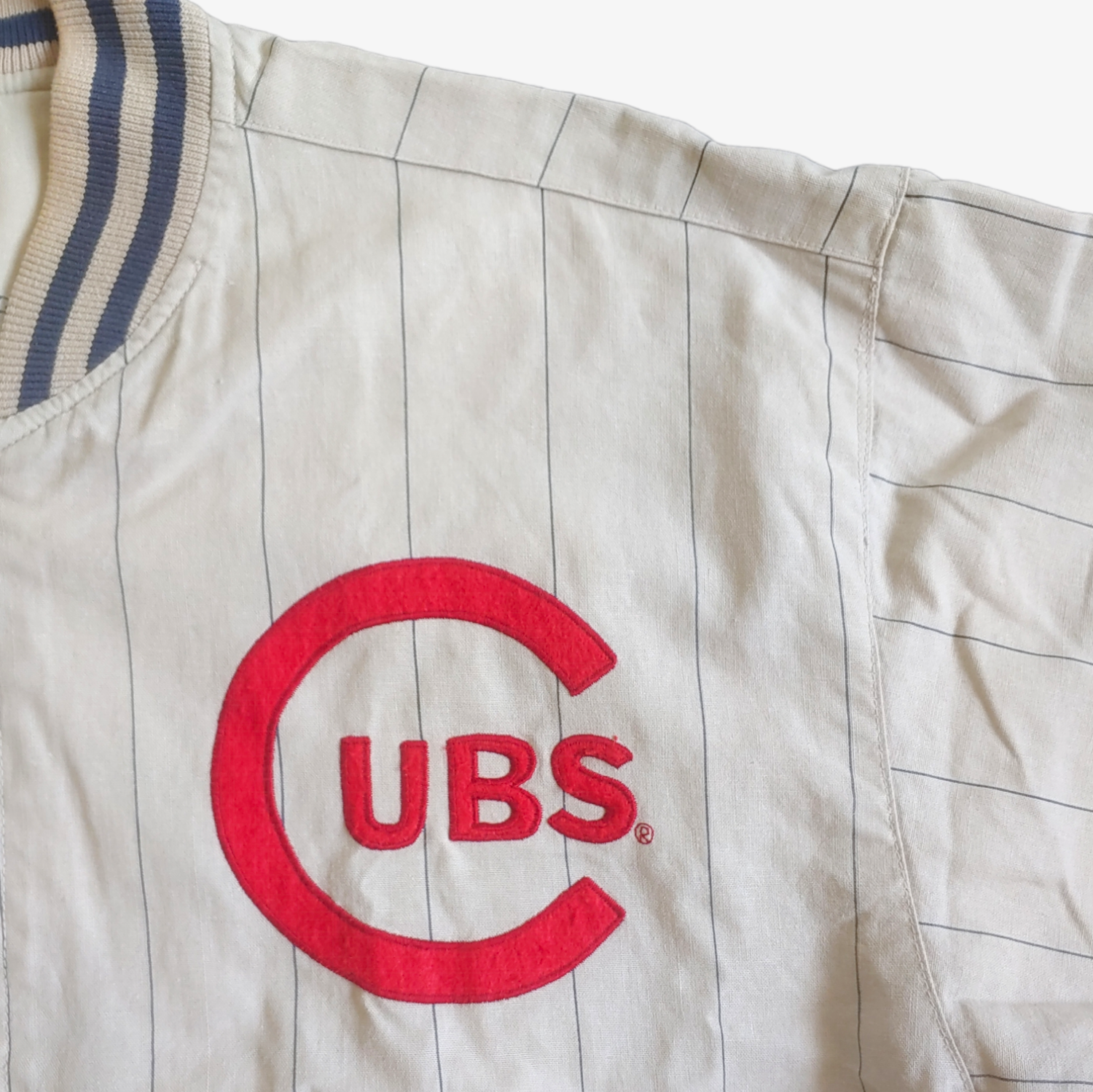 Vintage 90s Mirage First String MLB Chicago Cubs Reversible Baseball Jacket Logo - Casspios Dream