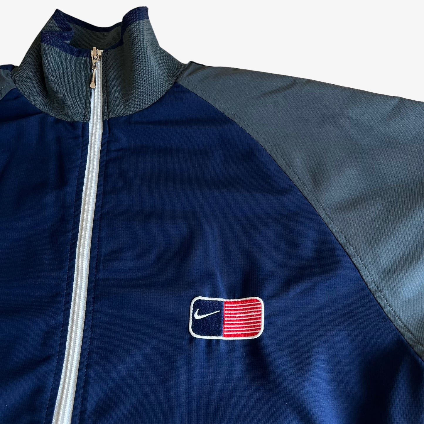 Vintage 90s Nike USA Olympic Team Track Jacket Windbreaker Logo - Casspios Dream