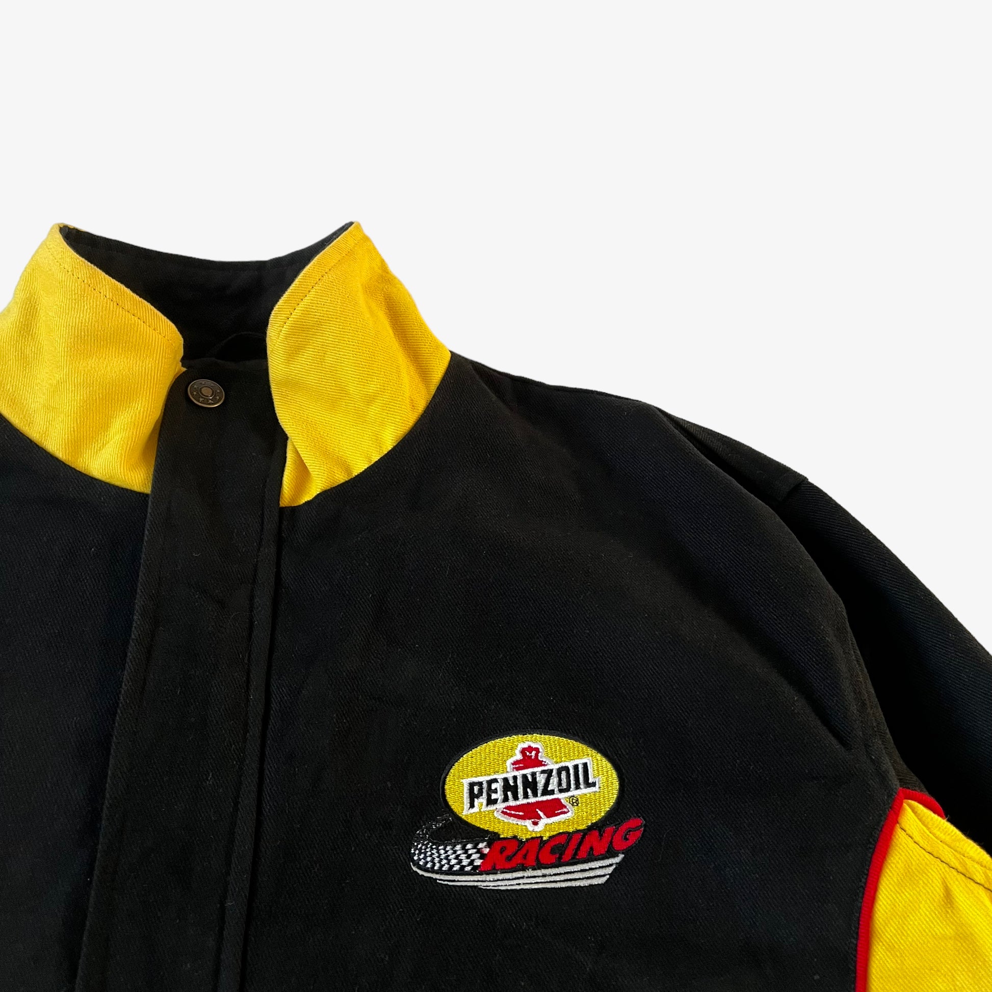 Vintage 90s Pennzoil Racing Team Nascar Jacket Badge - Casspios Dream