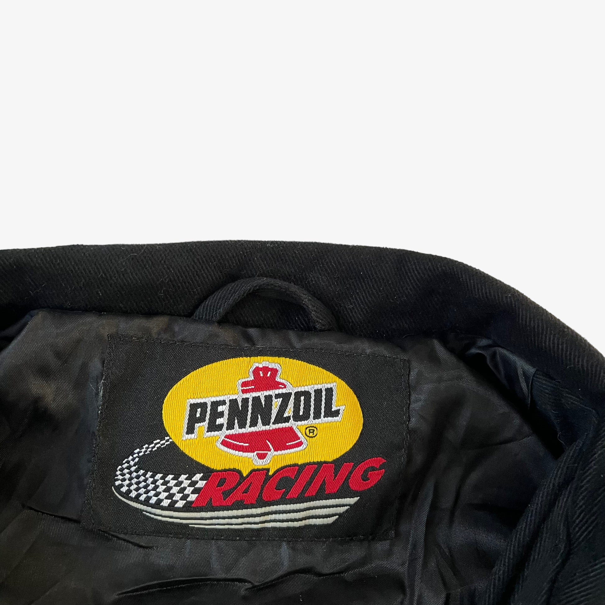 Vintage 90s Pennzoil Racing Team Nascar Jacket Label - Casspios Dream