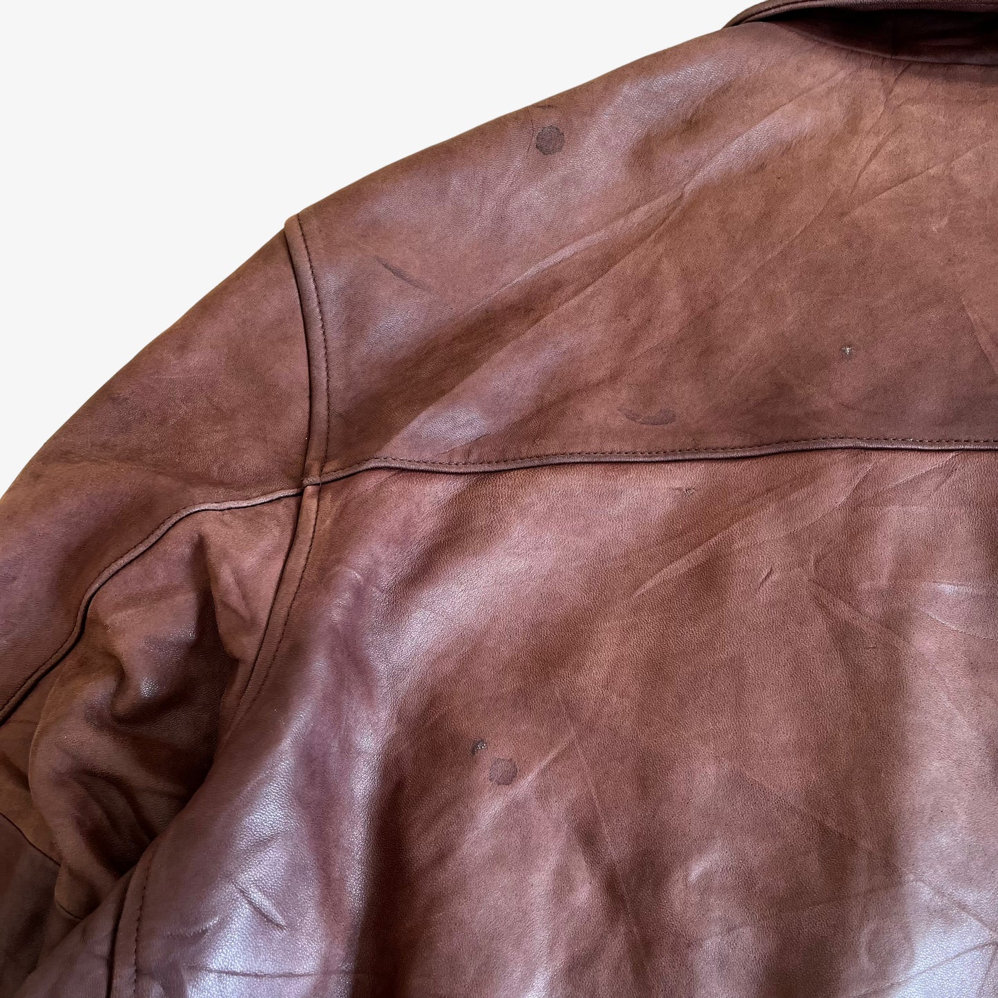 Vintage 90s Polo Ralph Lauren Burgundy Soft Leather Jacket Mark - Casspios Dream