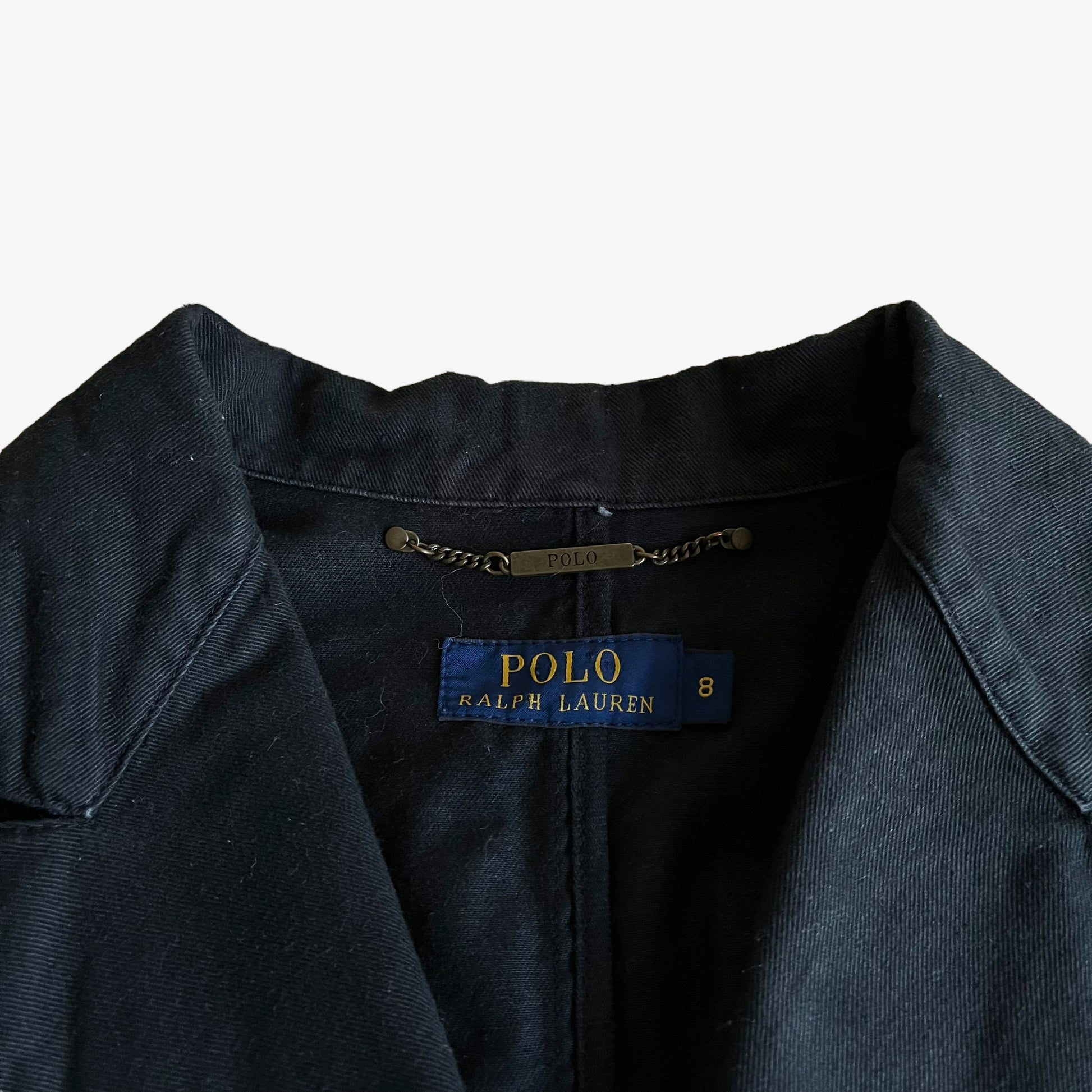 Vintage 90s Polo Ralph Lauren Double Breasted Blazer Jacket Label - Casspios Dream 
