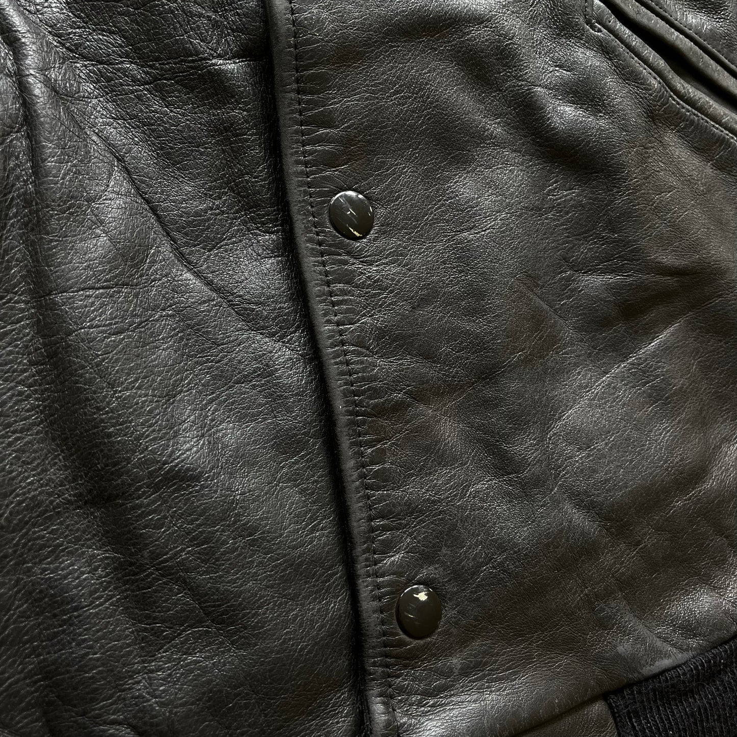 Vintage 90s Praire Island Mdewakanton Dakota Leather Jacket Button - Casspios Dream