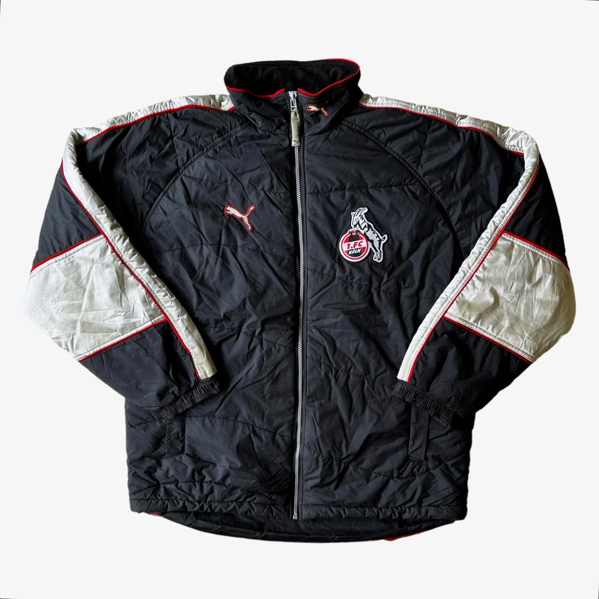 Vintage 90s Puma x FC Koln 1998 - 1999 Black Jacket - Casspios Dream