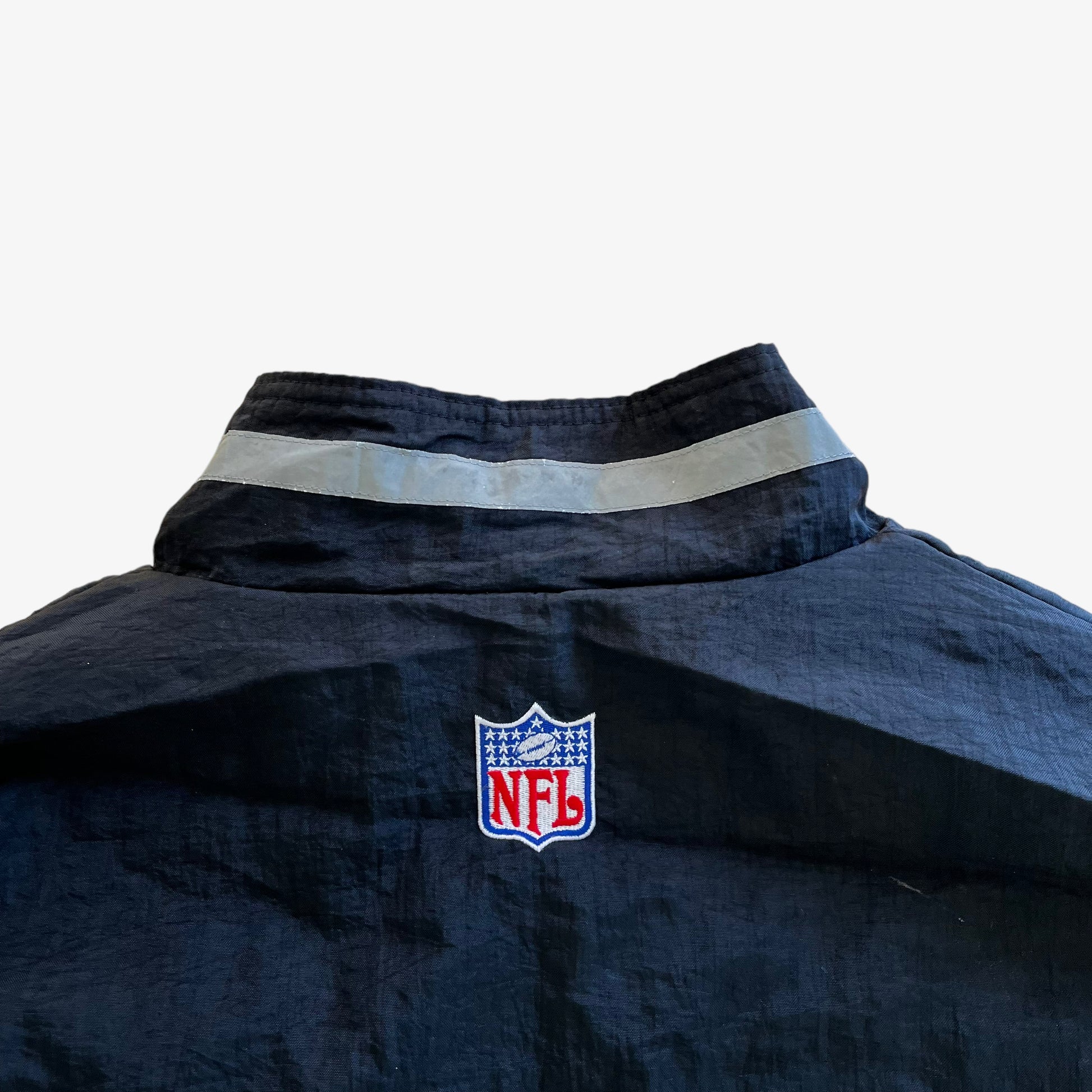 Vintage 90s Reebok NFL Pro Line Detroit Lions Reversible Jacket With Back Spell Out Back Logo - Casspios Dream