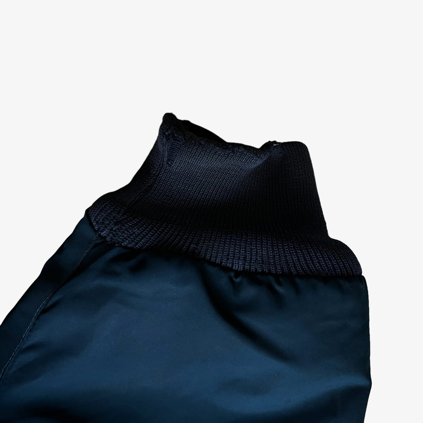 Vintage 90s Schott Spec 86 19-MS Navy Bomber Jacket Cuff - Casspios Dream