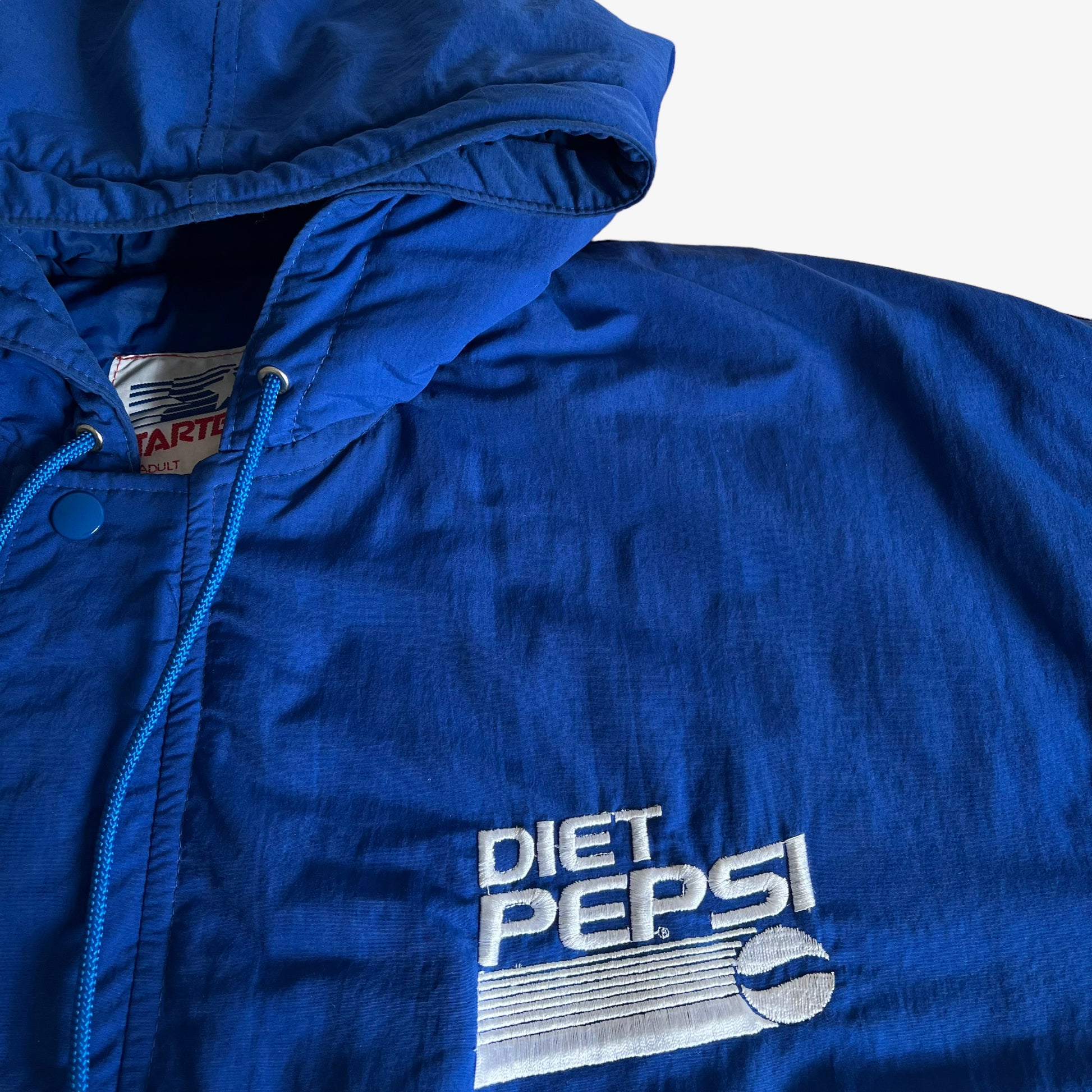 Vintage 90s Starter Diet Pepsi Promotional Blue Jacket Logo - Casspios Dream
