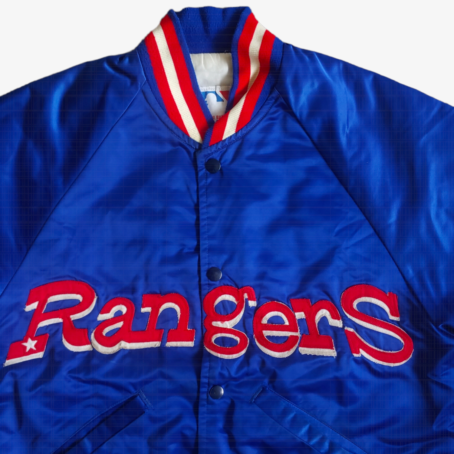 Vintage 90s Starter MLB Texas Rangers Satin Baseball Jacket Logo - Casspios Dream