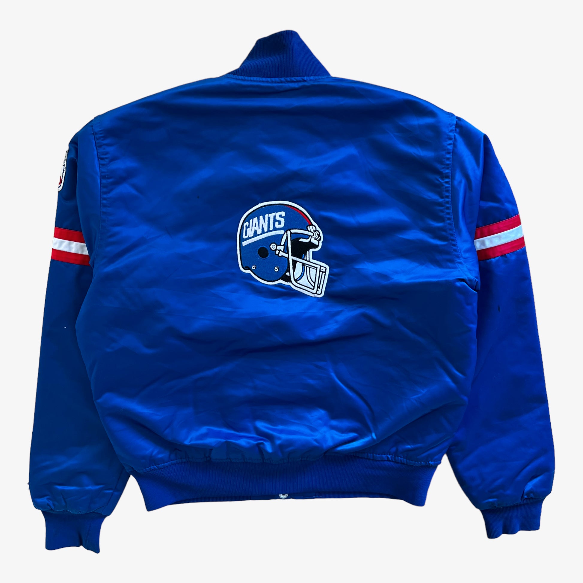 Vintage 90s Starter NFL New York Giants Jacket With Back Embroidered Team Badge Back - Casspios Dream