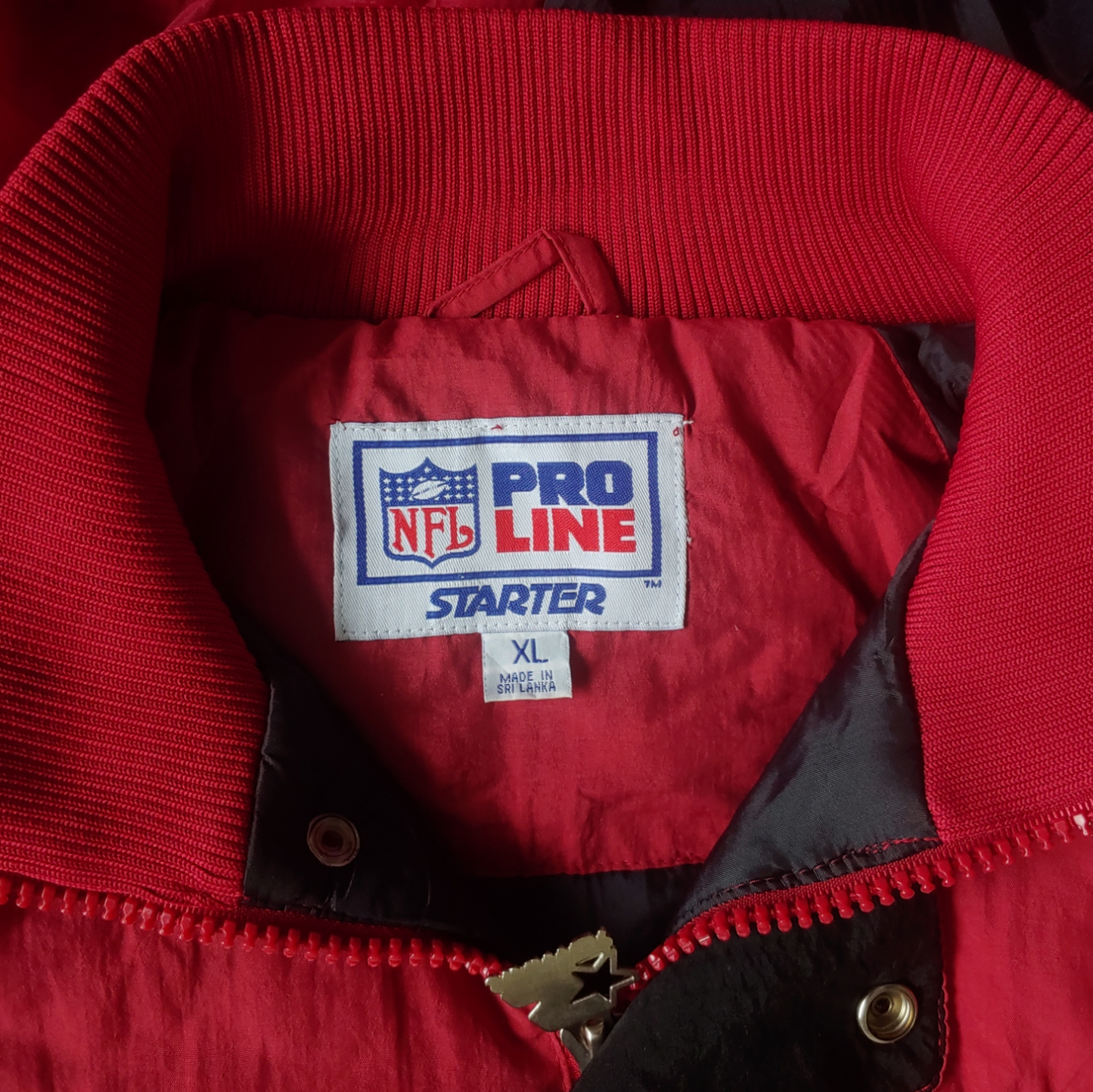 Vintage 90s Starter NFL Pro Line San Francisco 49ers Jacket With Back Spell Out Label - Casspios Dream
