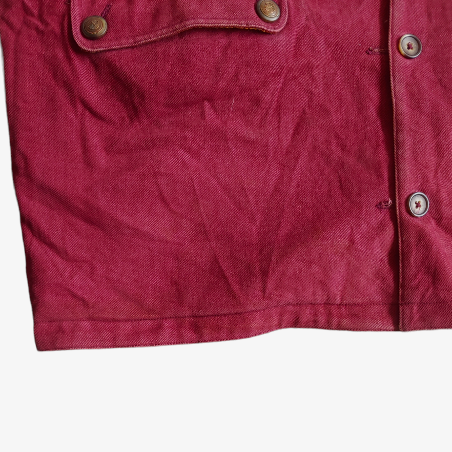 Vintage 90s Timberland Reversible Wool Check Workwear Jacket Trim - Casspios Dream