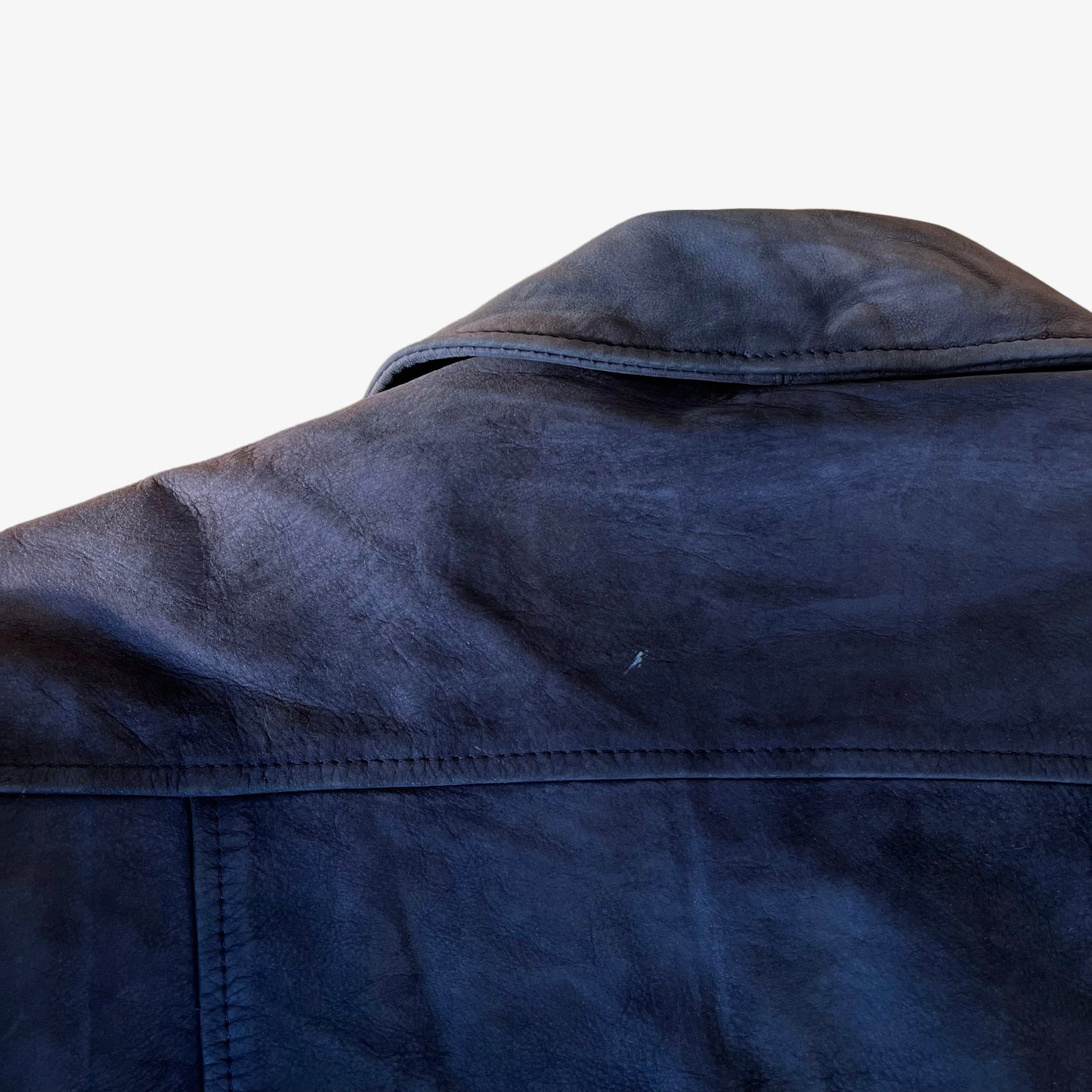 Vintage 90s Timberland Waterproof Leather Jacket Back Collar - Casspios Dream