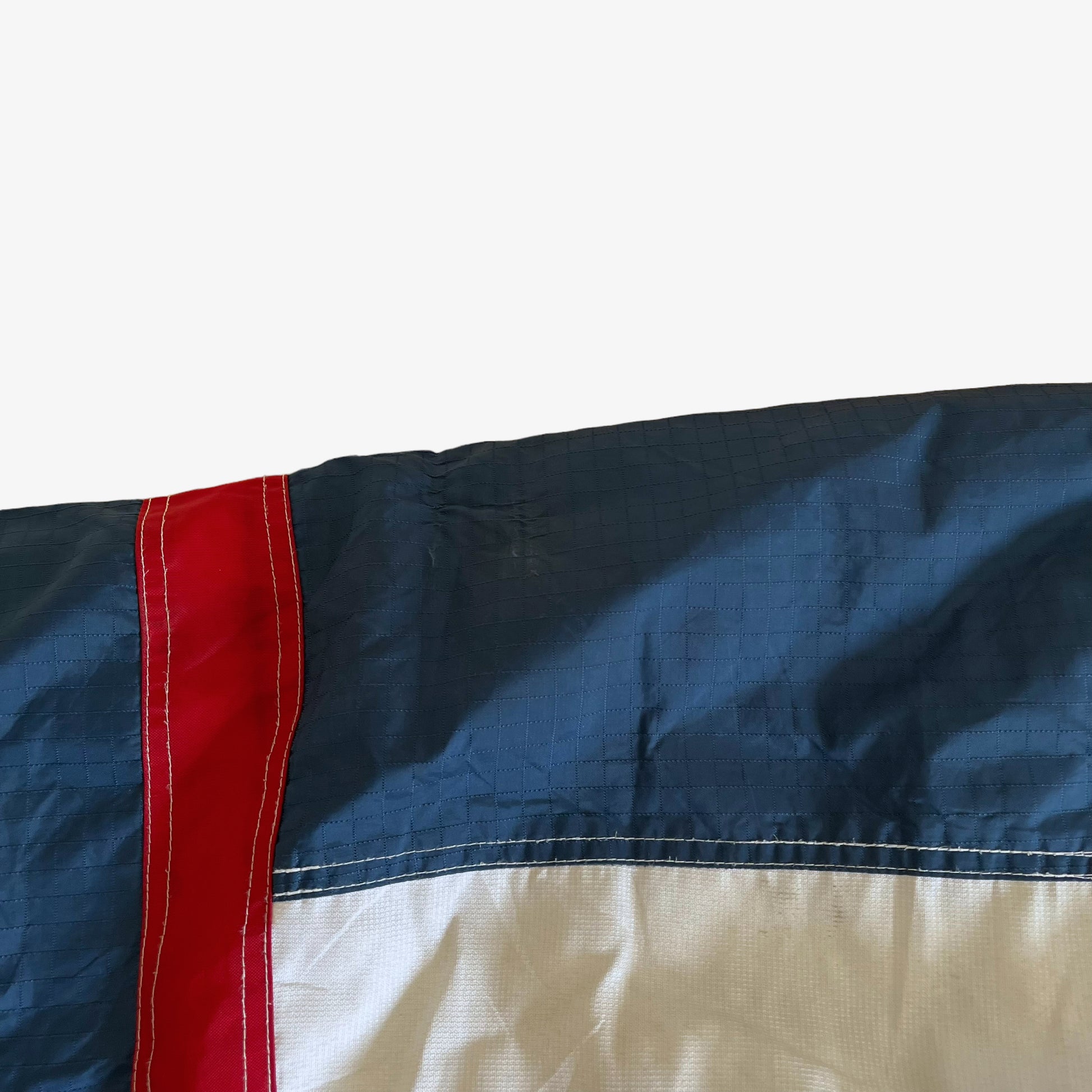 Vintage 90s Tommy Hilfiger Athletics Reversible Spell Out Puffer Jacket Shoulder - Casspios Dream