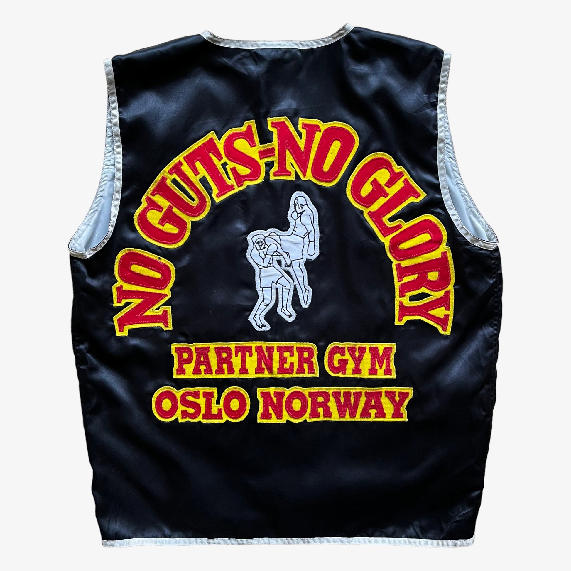 Vintage 90s Twins Muay Thai Boxing Oslo Norway Gym Vest Back - Casspios Dream