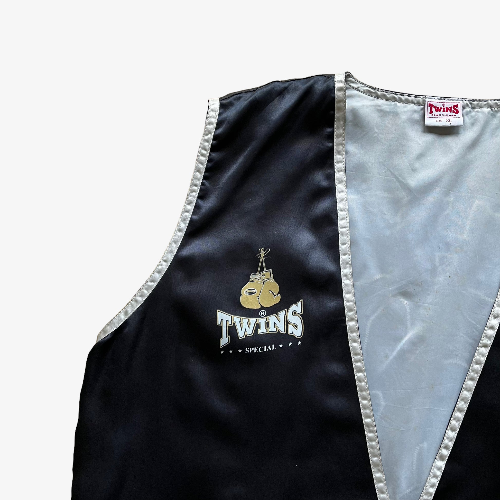 Vintage 90s Twins Muay Thai Boxing Oslo Norway Gym Vest Logo - Casspios Dream