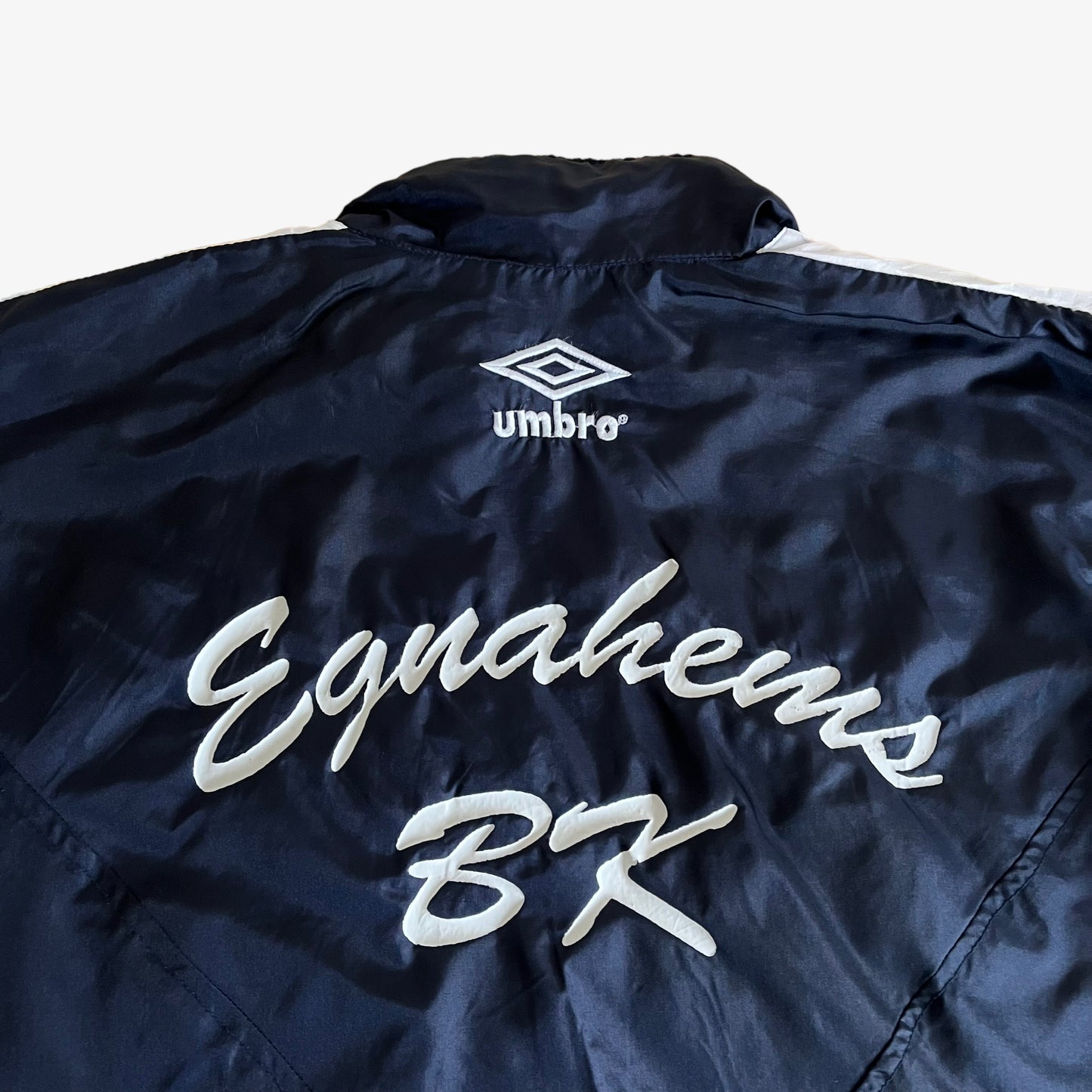 Vintage 90s Umbro England Colourway Track Jacket With Back Spell Out Back Logo - Casspios Dream