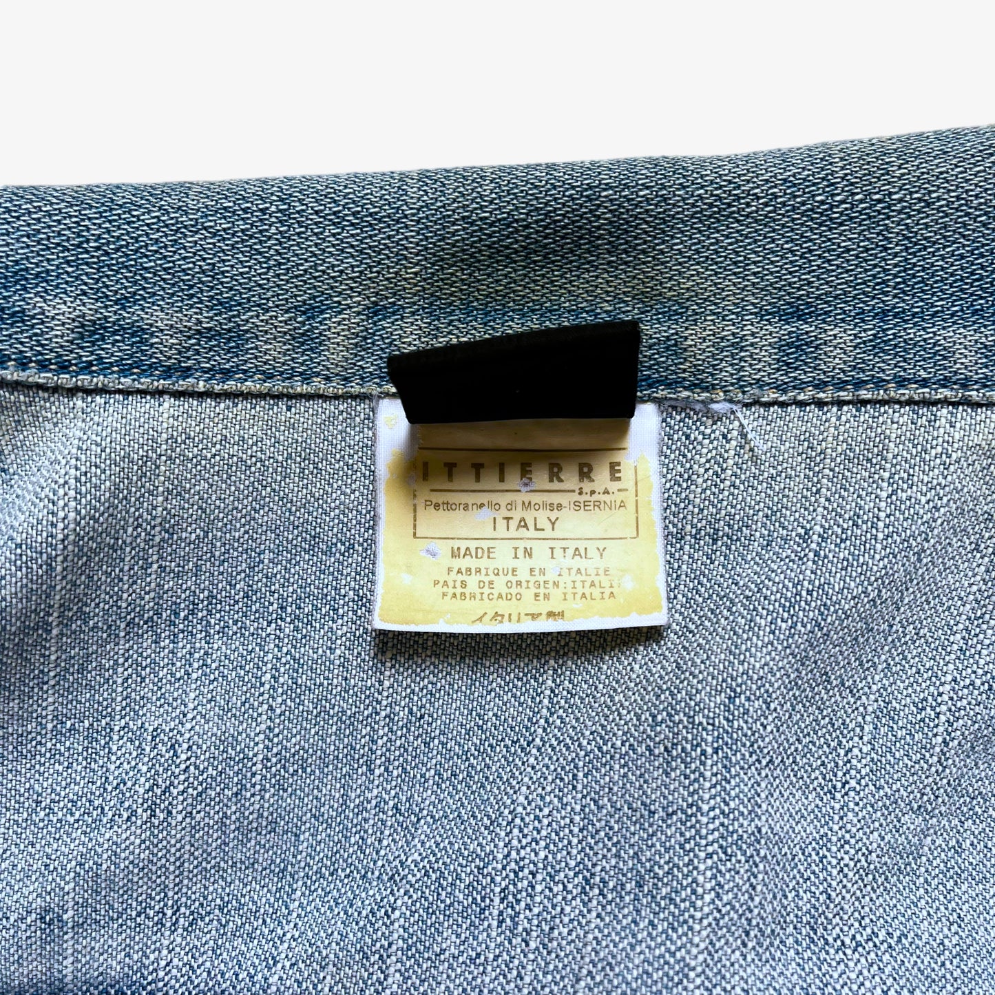 Vintage 90s Versace Jeans Couture Denim Jacket Inside Label - Casspios Dream
