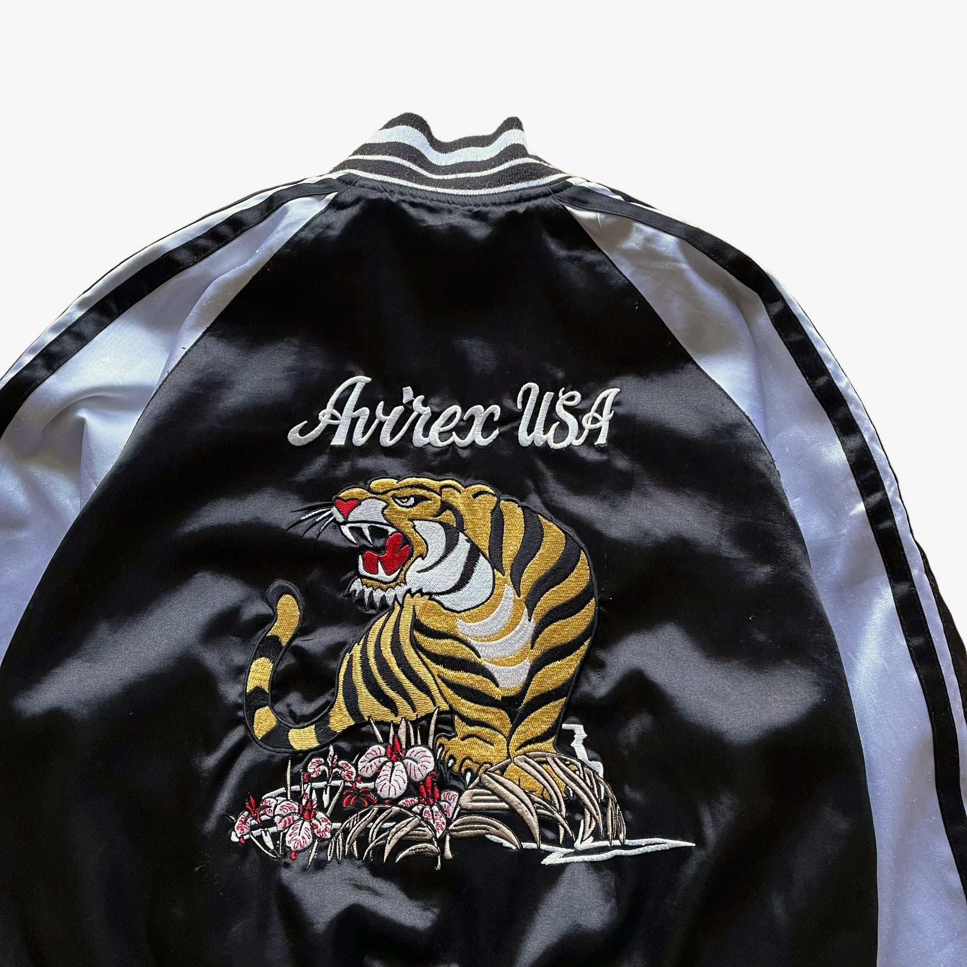 Vintage 90s Womens AVIREX Reversible Bomber Jacket Flying Tiger - Casspios Dream