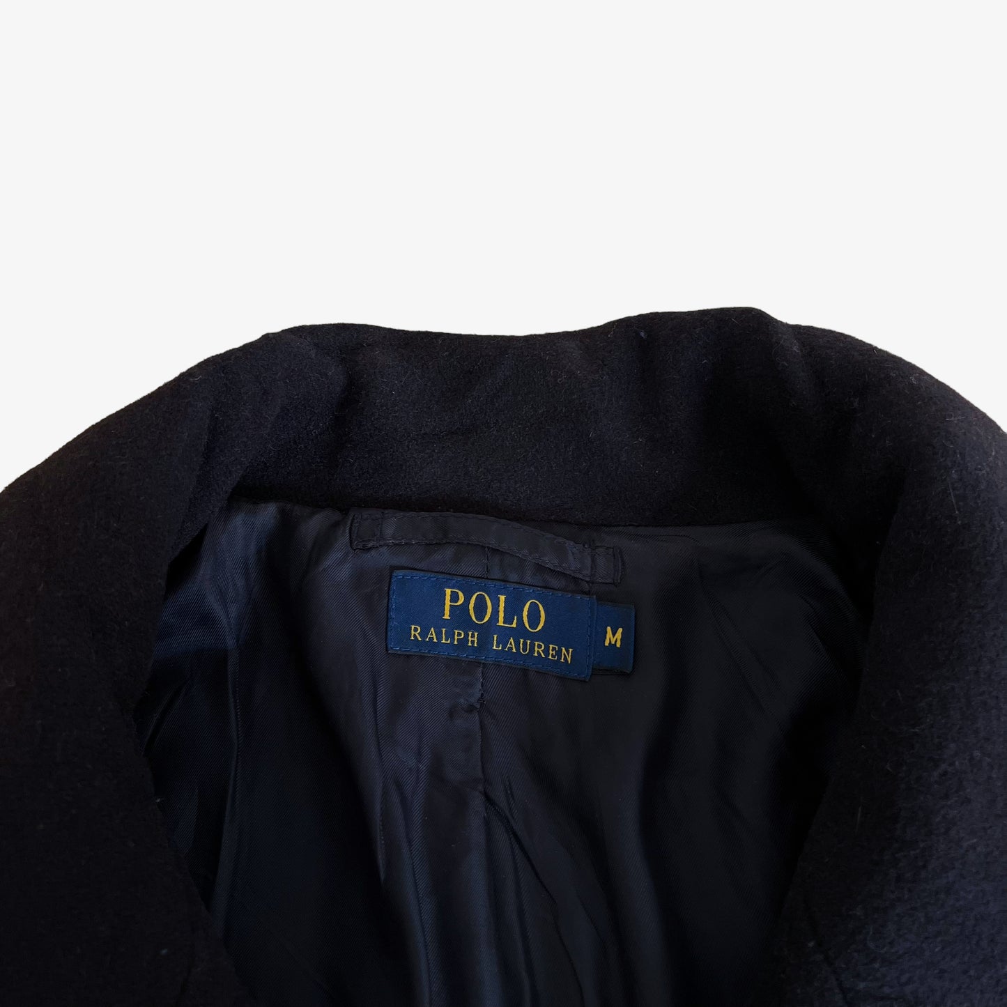 Vintage 90s Womens Polo Ralph Lauren Naval Tailoring Double Breasted Pea Coat Label - Casspios Dream