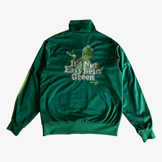 Vintage Y2K Adidas 2006 Kermit The Frog Adicolor G4 Green Series Track Jacket Back - Casspios Dream